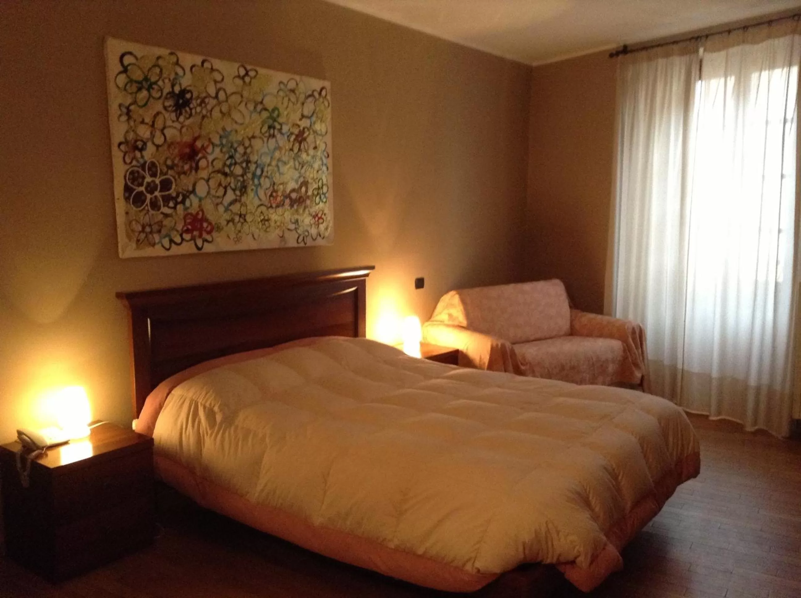 Shower, Bed in Albergo San Lorenzo