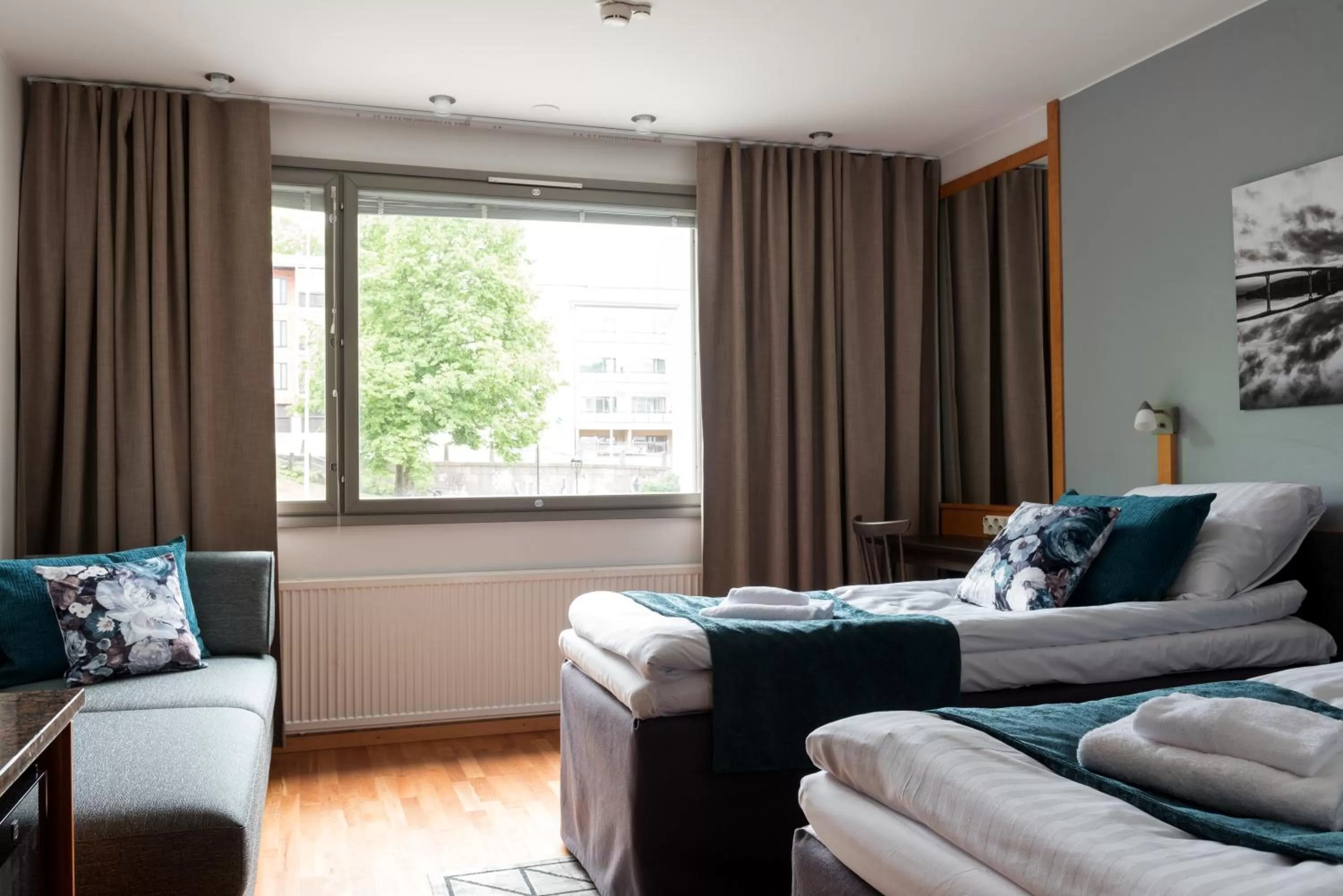 Bed in Hotelli Lähde