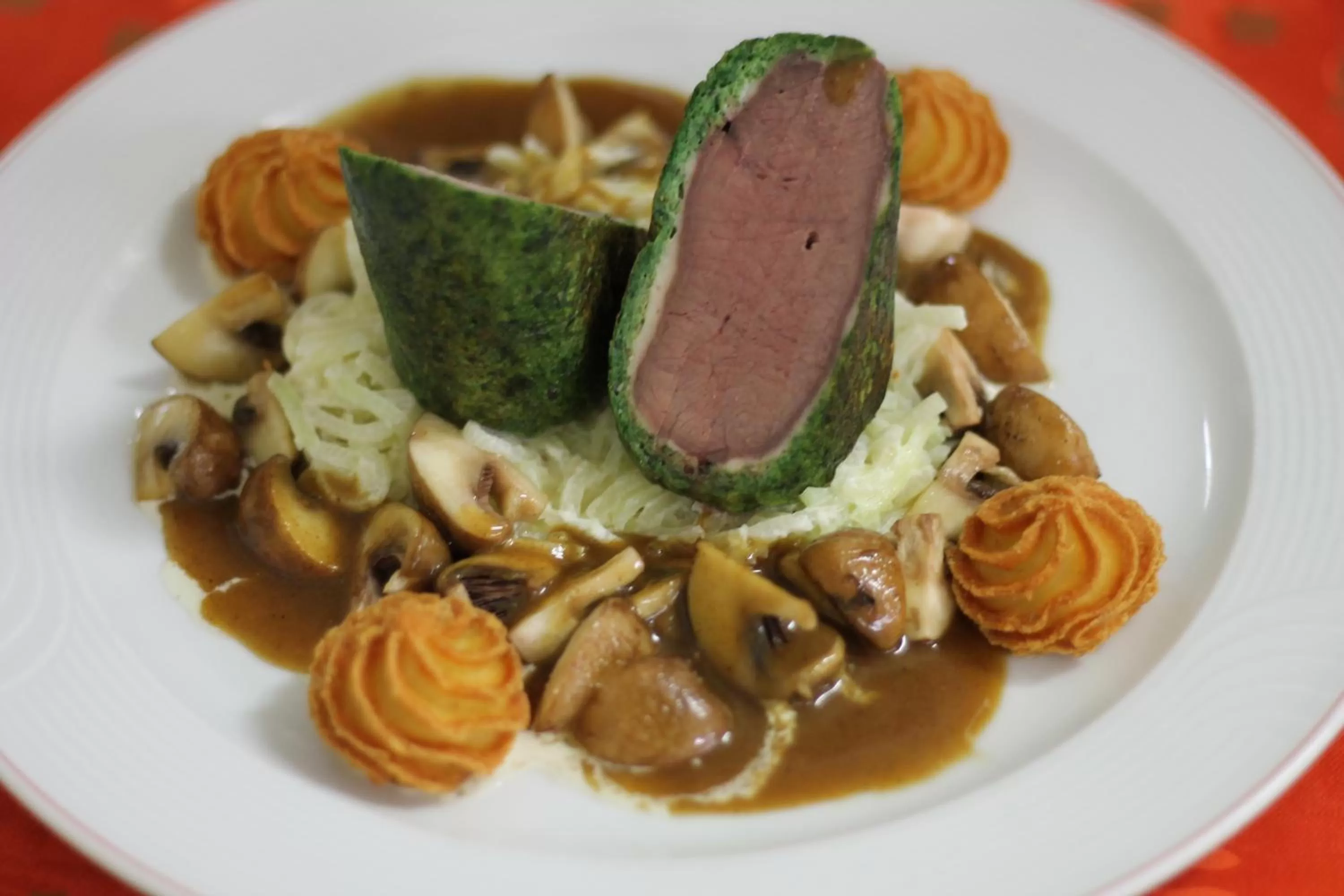 Food close-up in Hotel-Restaurant Stern