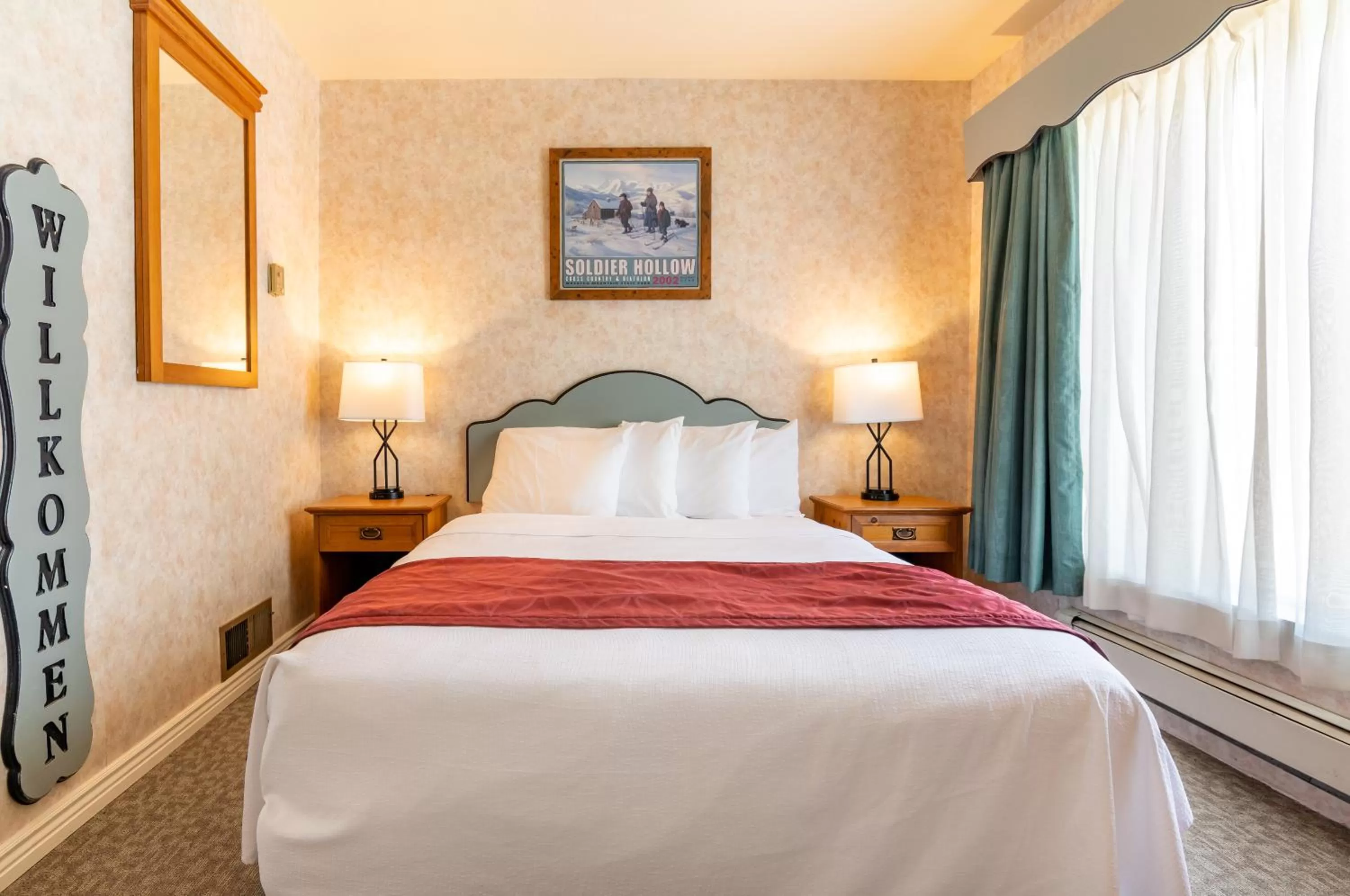 Bed in Swiss Alps Inn