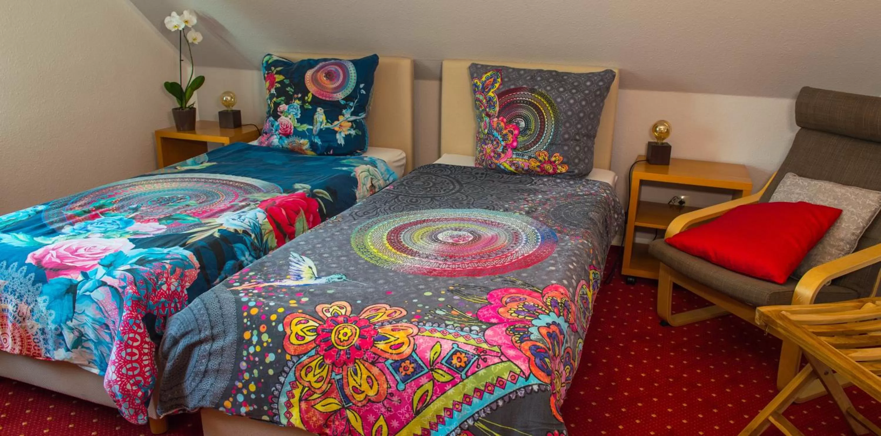 Bed in Hotel Garni am Eckernweg