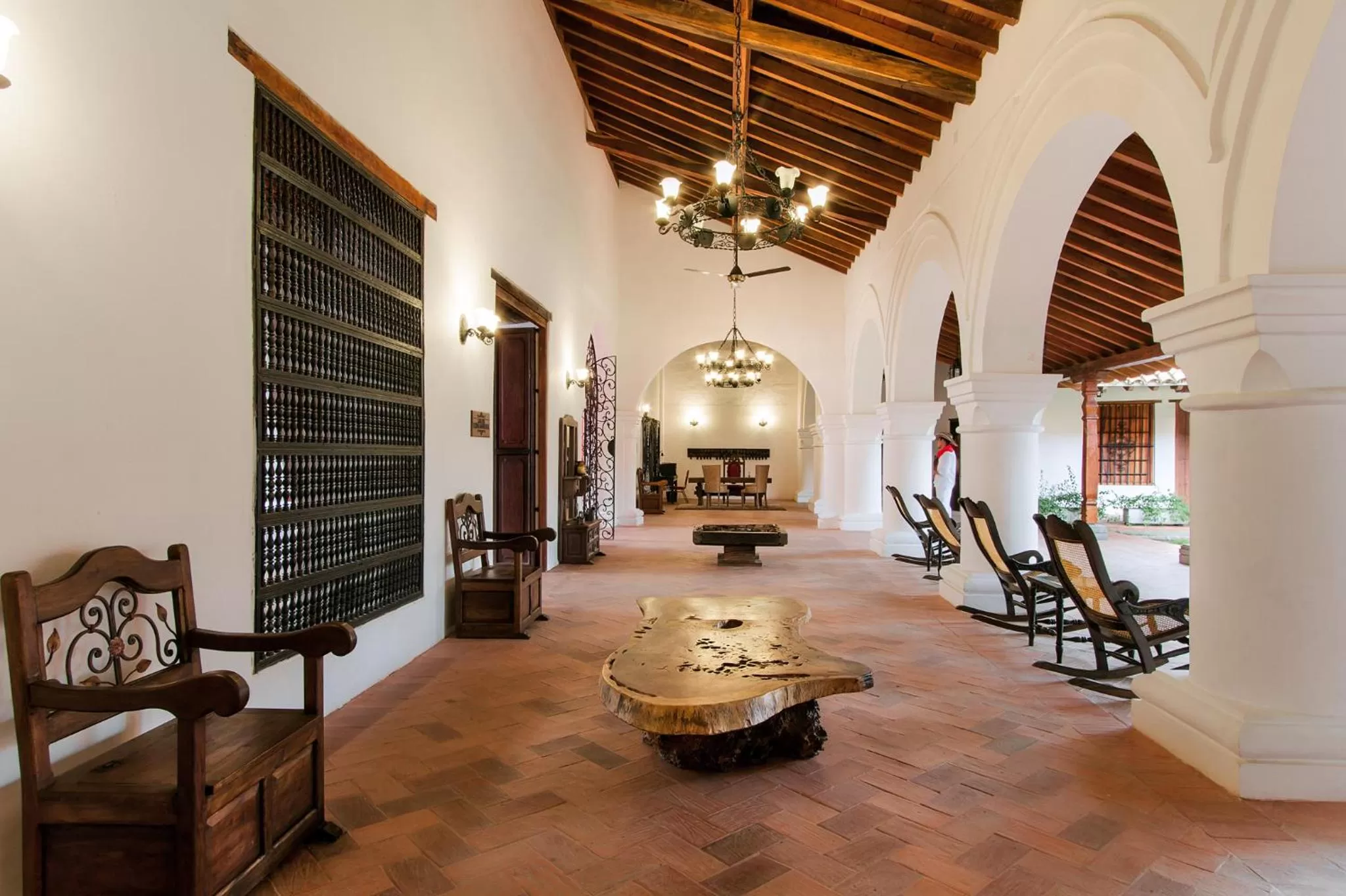 Lobby or reception in Hotel Doña Manuela