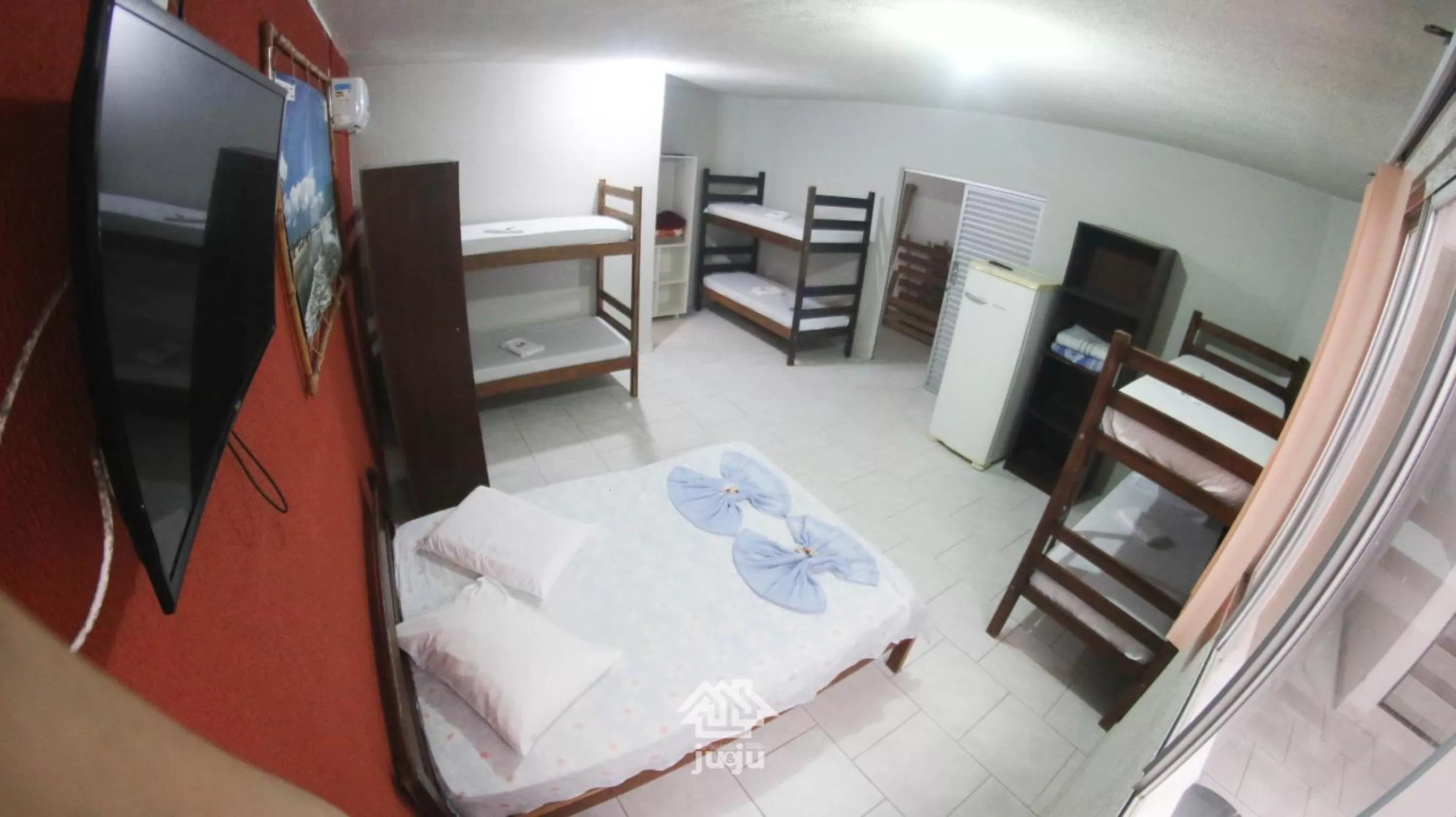 Bed in Pousada Ju&Ju à 400 mts DA PRAIA