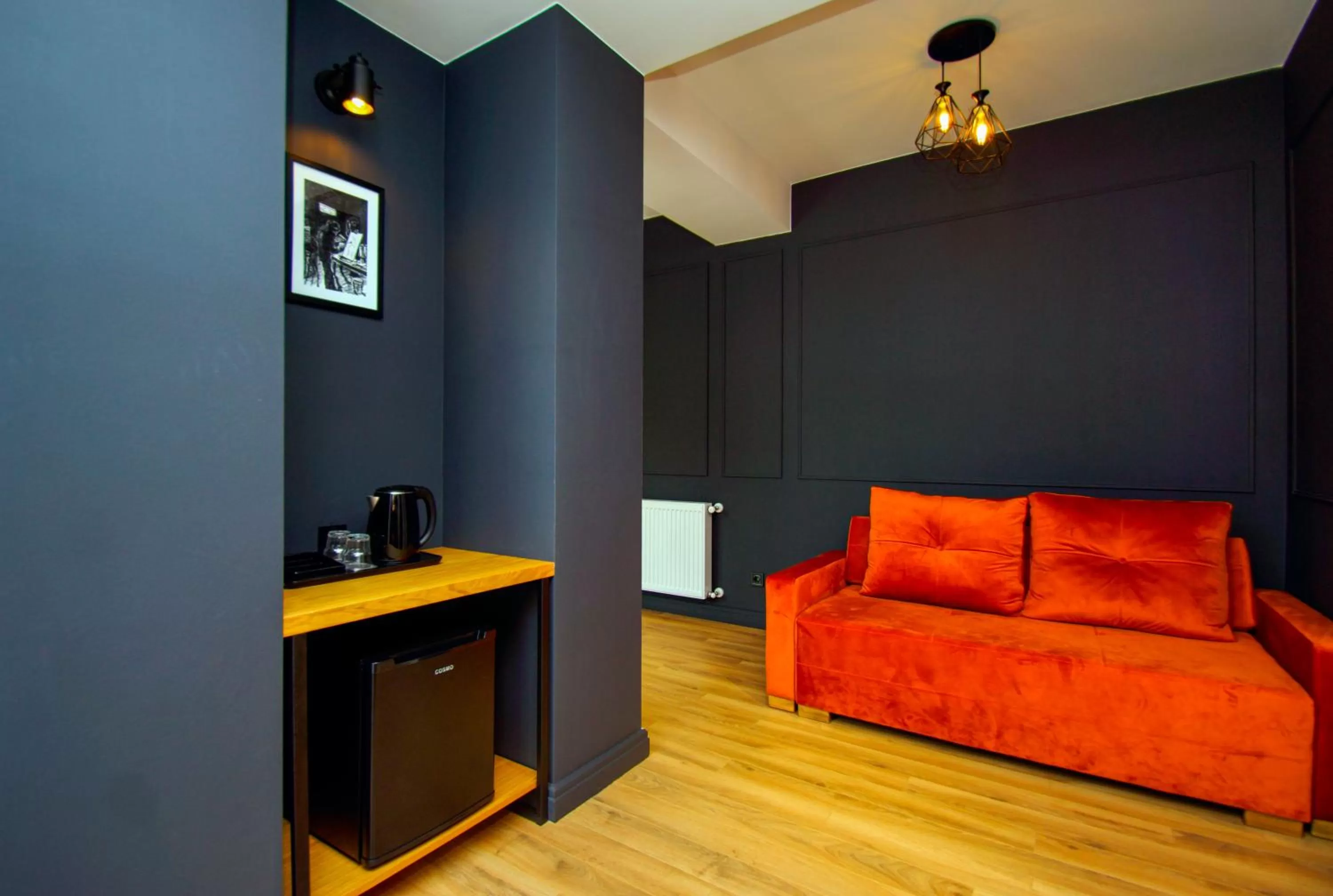 Living room in Borjomi Bridge Hotel