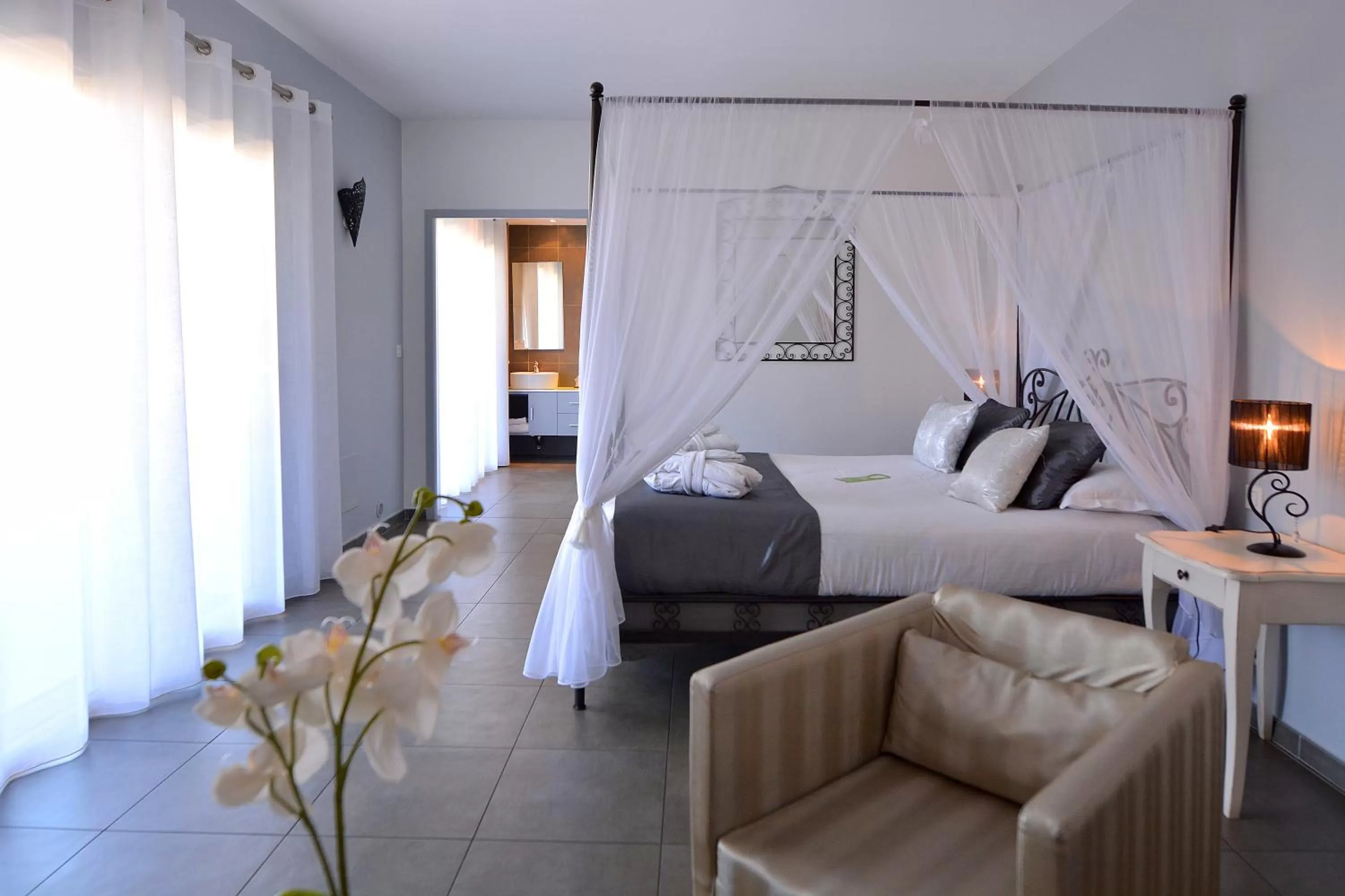 Bedroom, Bed in Hôtel A Madonetta