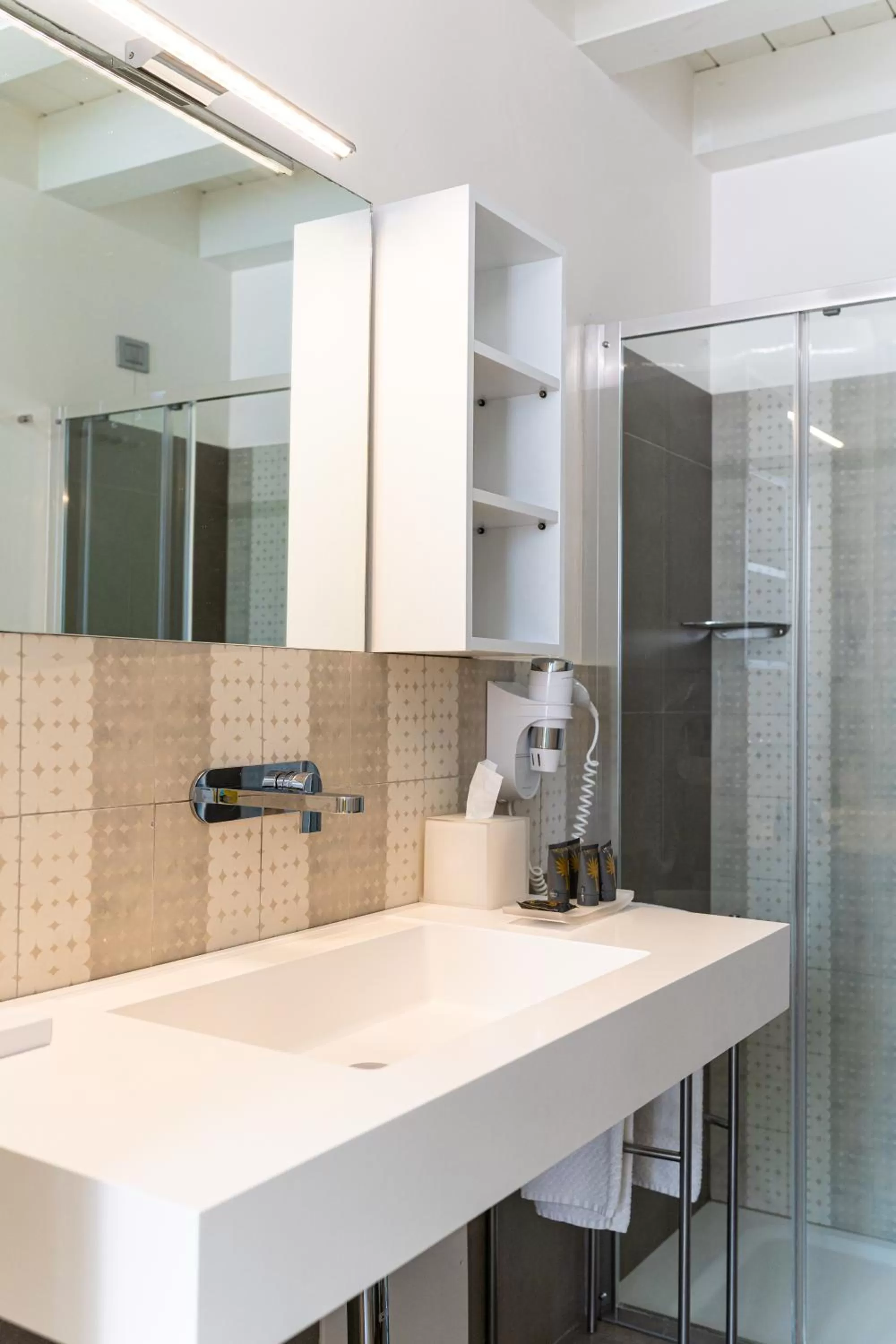 Shower in Caportigia Boutique Hotel