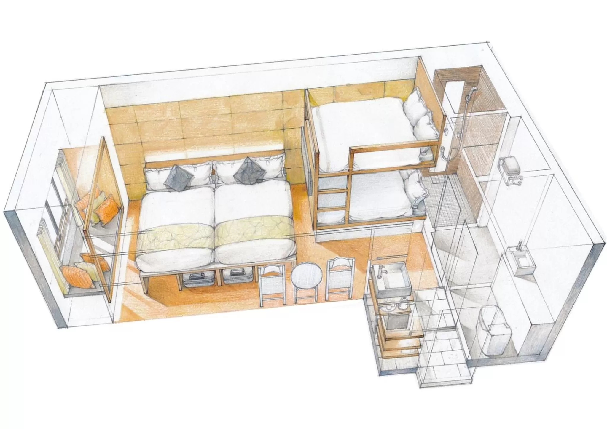 Deluxe Family Room - High Floor in Sakura Cross Hotel Ueno Okachimachi