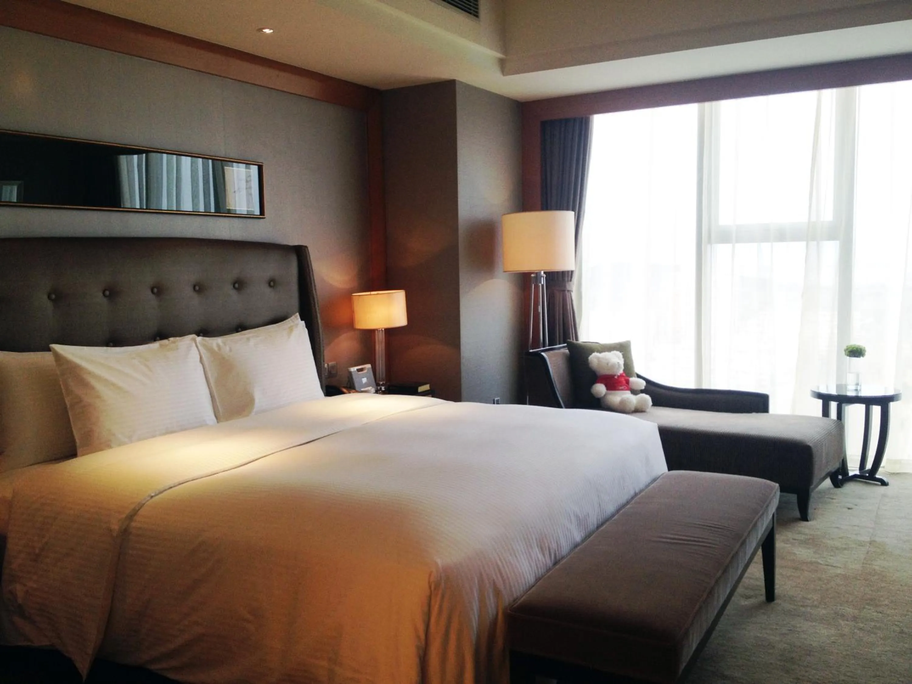 Bedroom, Bed in Wanda Realm Beijing