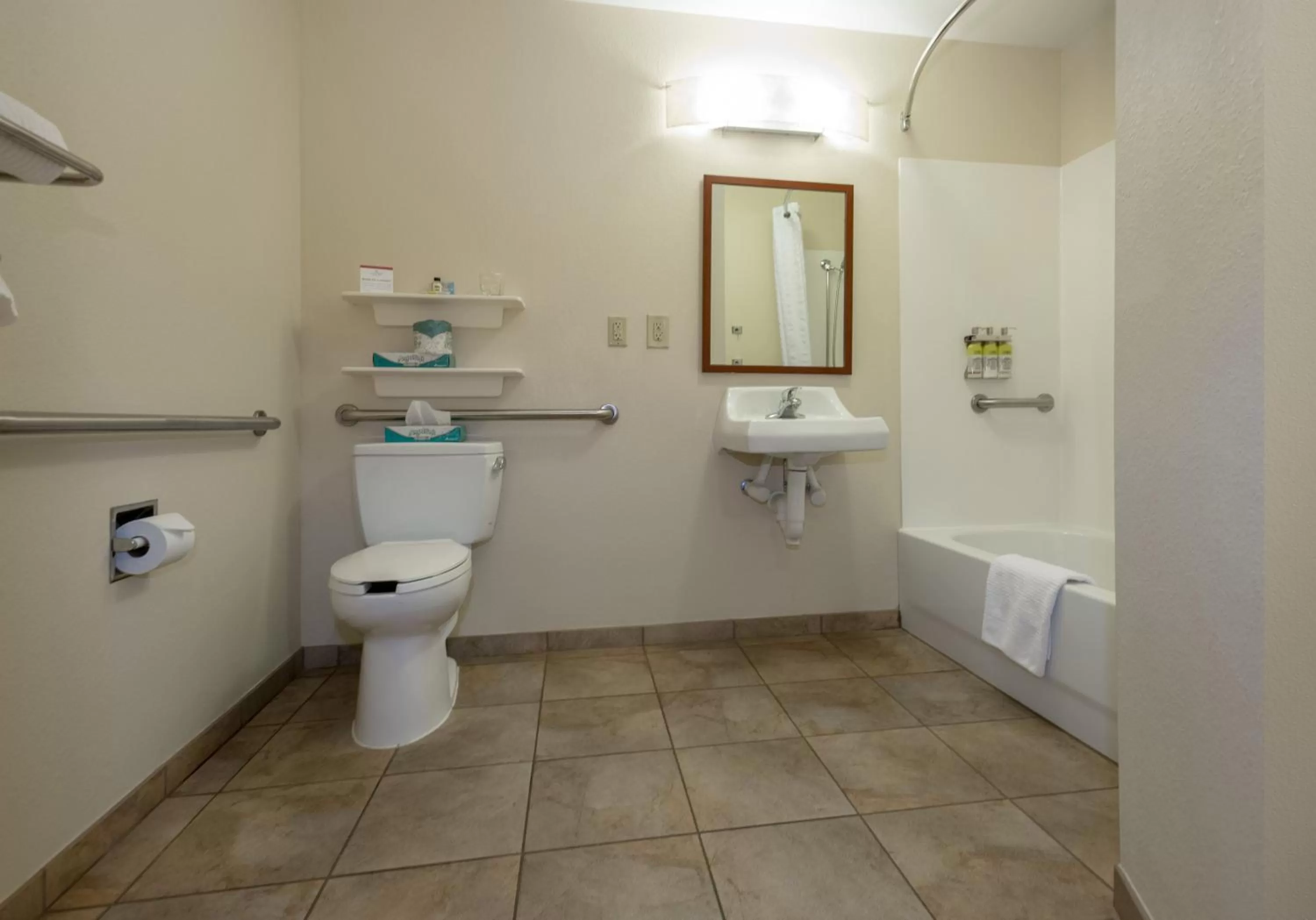 Bathroom in Candlewood Suites Mobile-Downtown by IHG