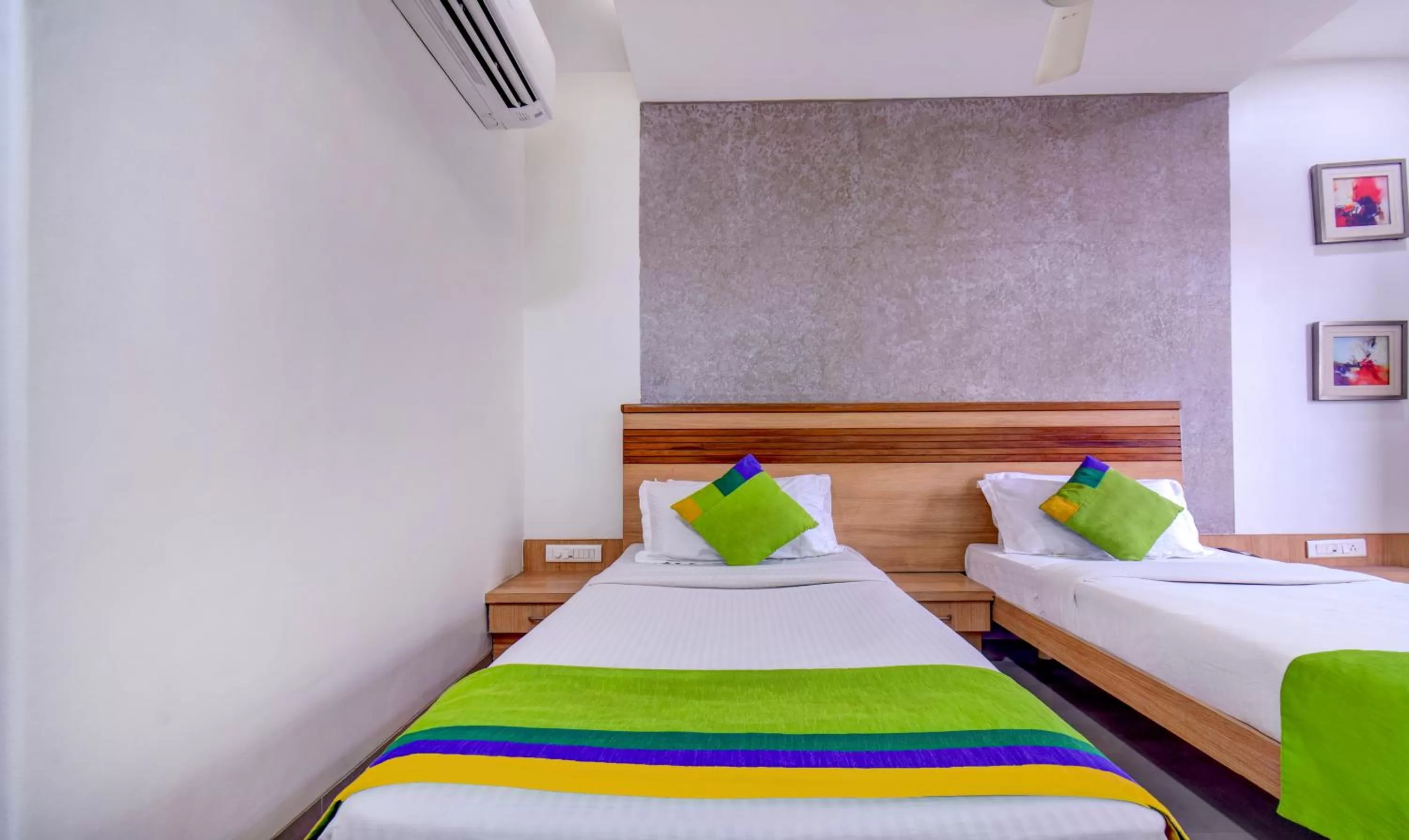 Bedroom, Bed in Treebo Trend Admiral Suites New Usmanpura