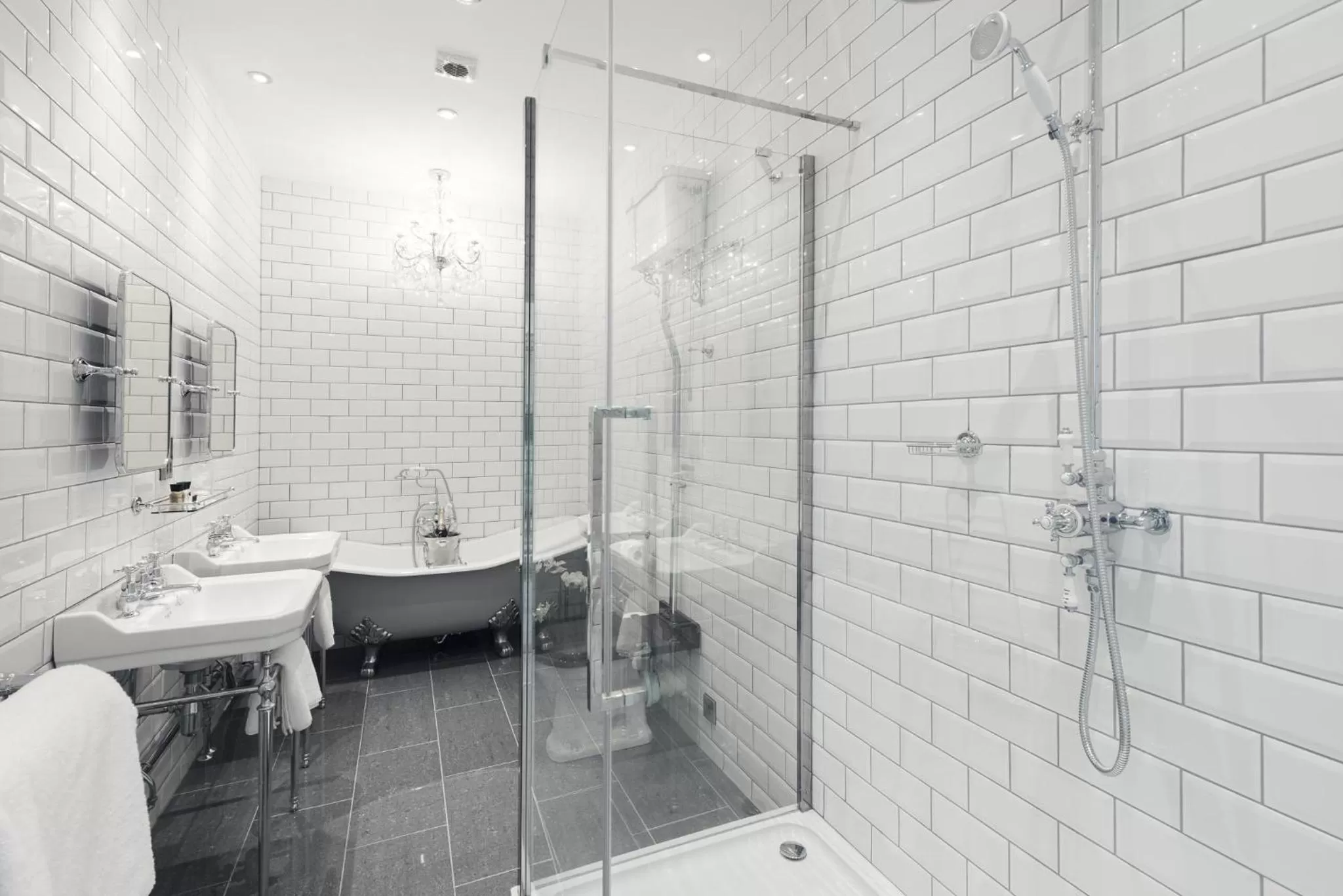 Shower in Beamish Hall Hotel, BW Premier Collection