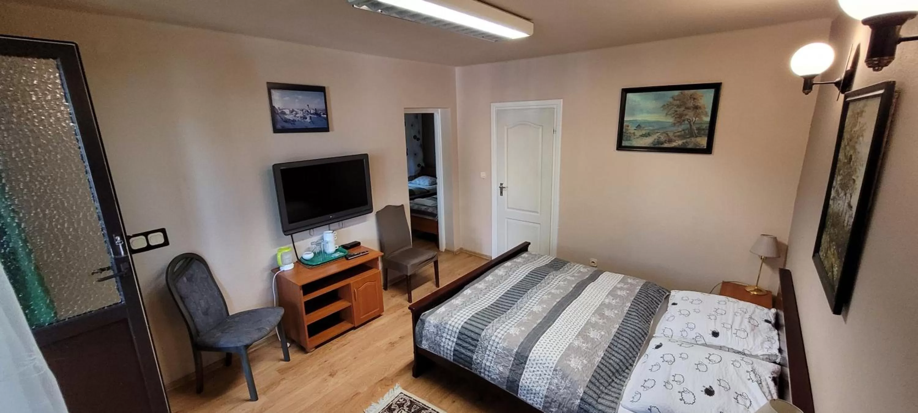 Bed in Dworek Pokoje Gościnne