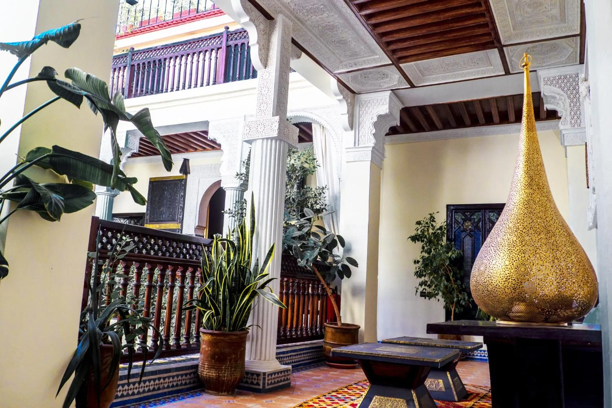 Decorative detail in Riad 58 Blu