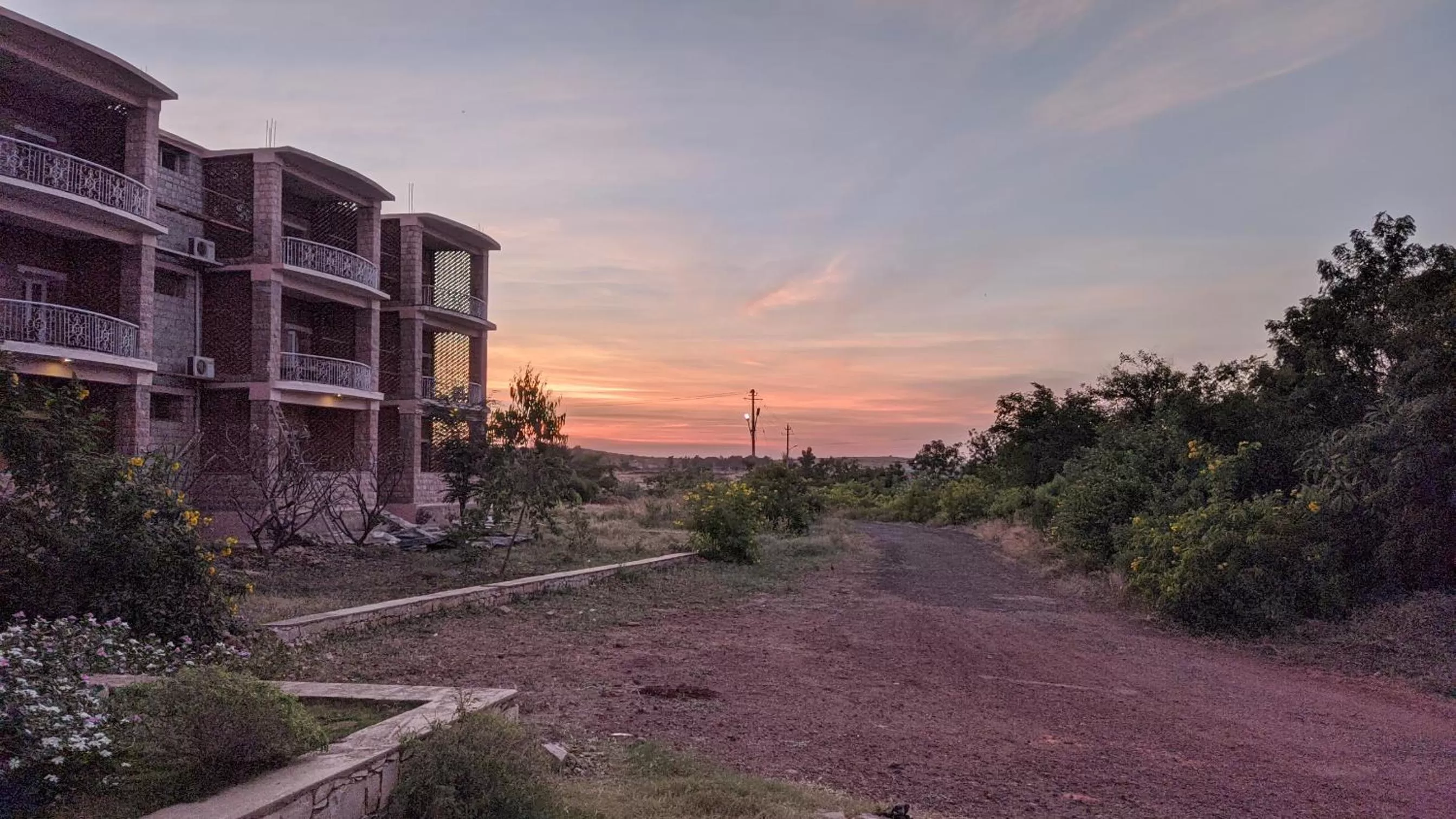 Sunset in Kanthi Resorts Badami