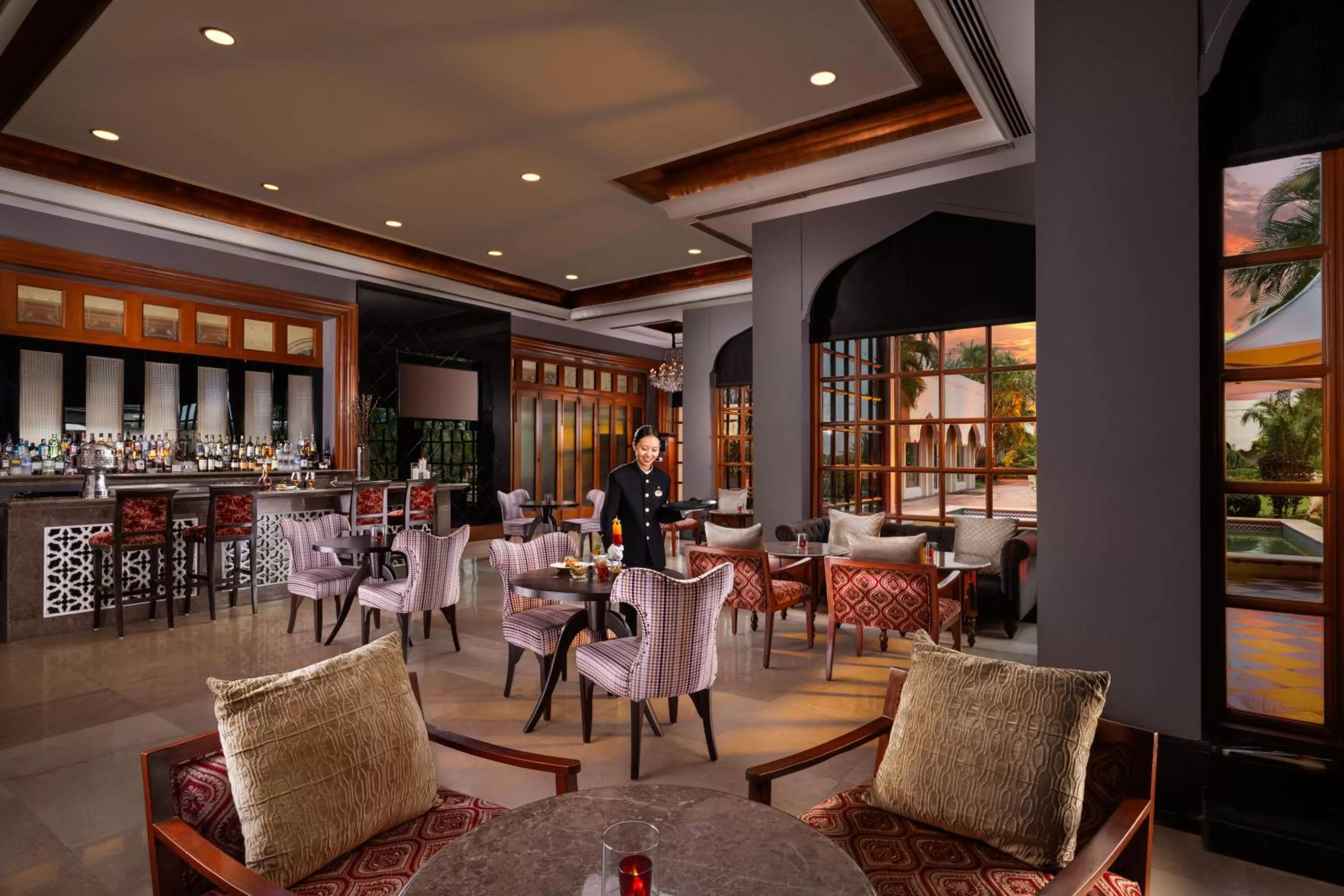 Lounge or bar in Taj Krishna