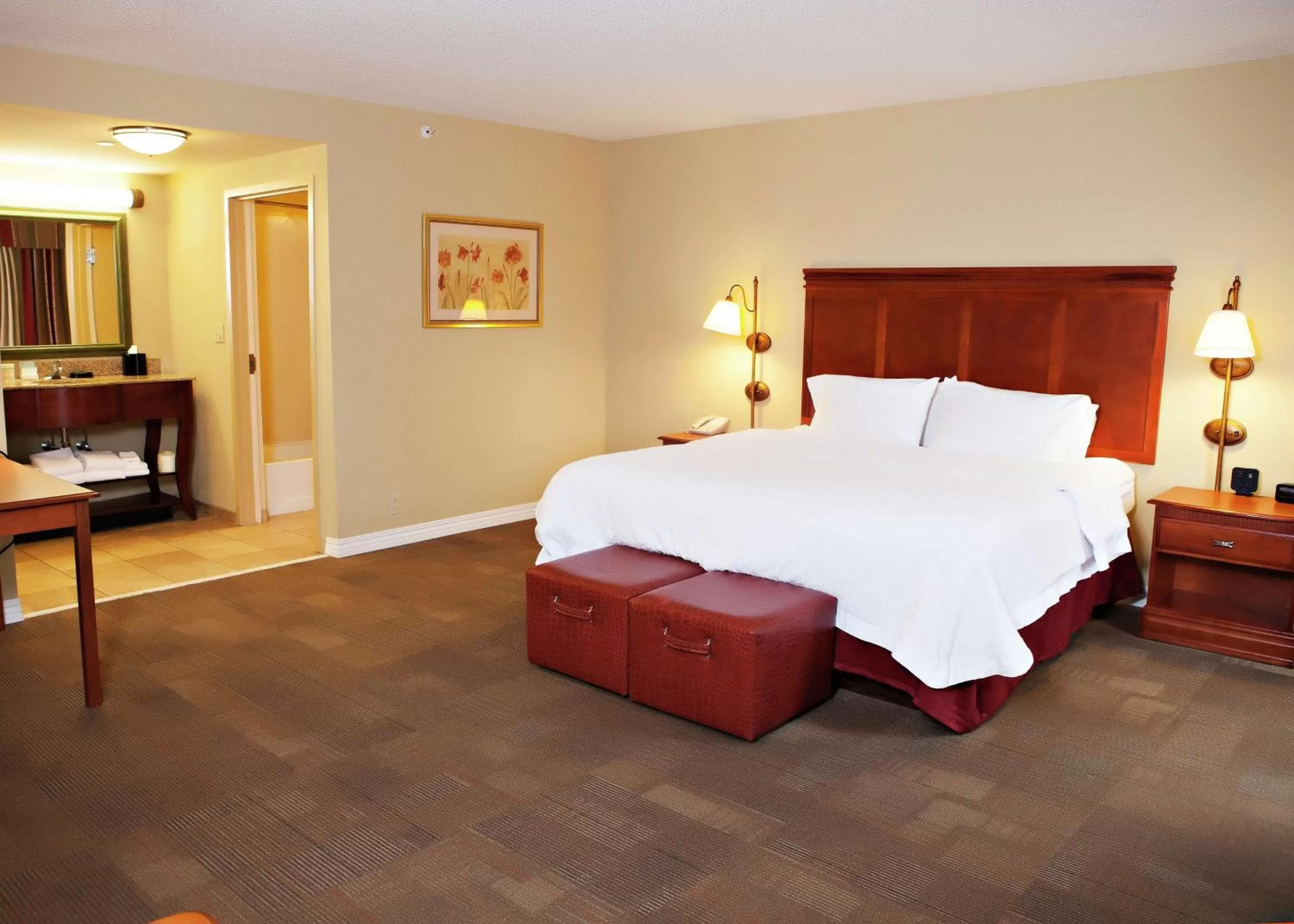 Bed in Hampton Inn Martin