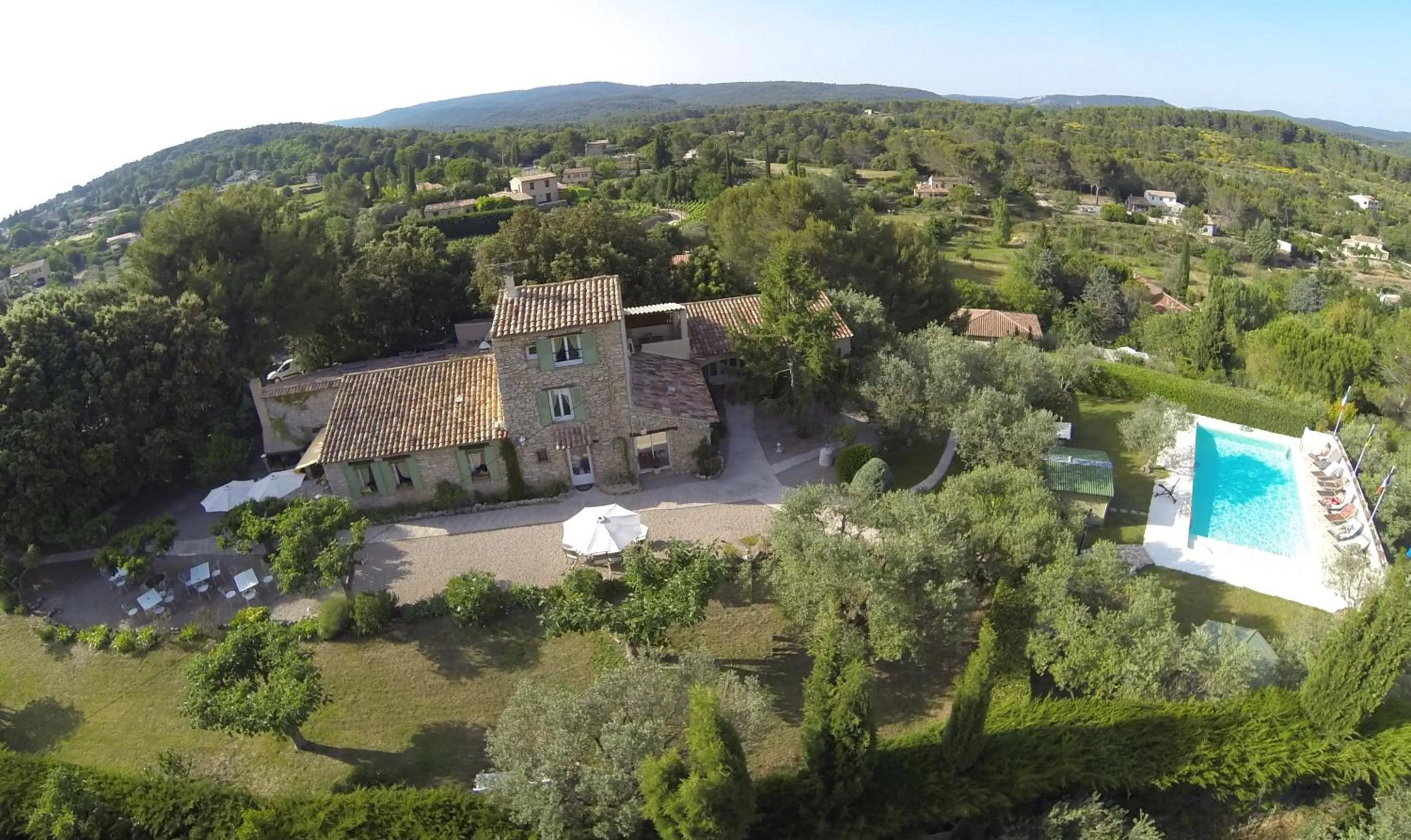 Bird's eye view in La Vieille Bastide