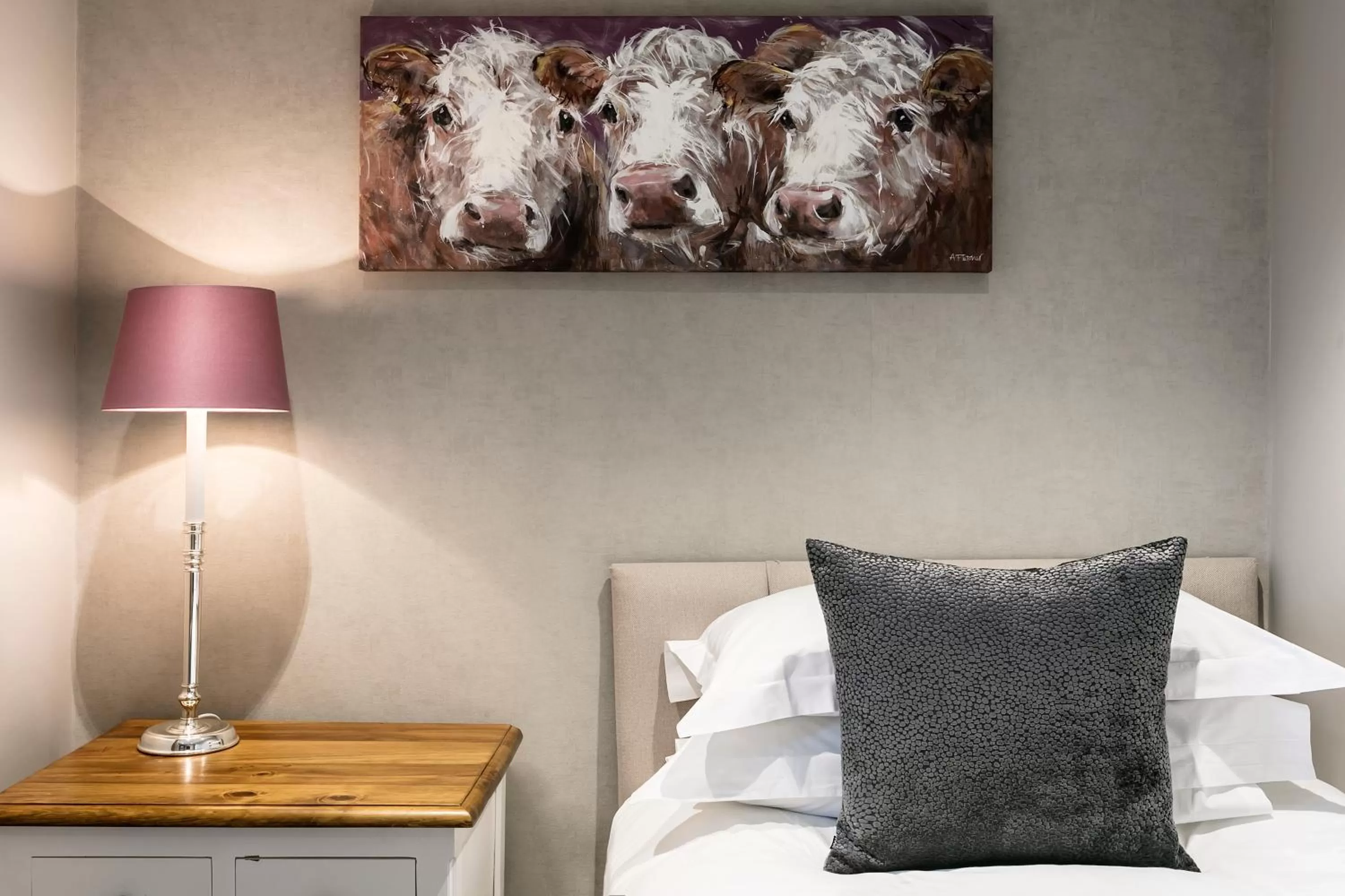 Bedroom, Bed in The Lodge @ Carus Green