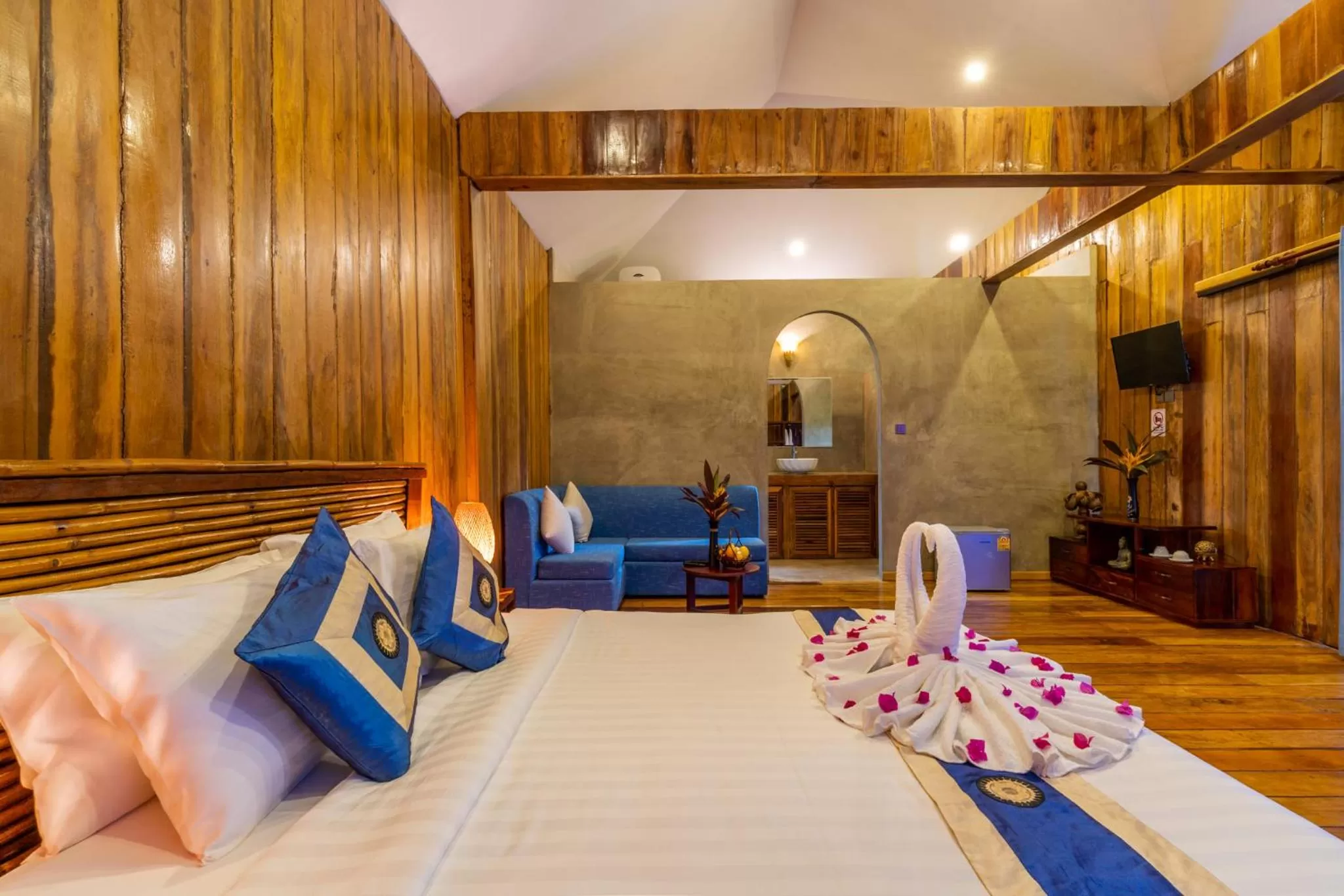 Bedroom, Bed in Authentic Khmer Village Resort