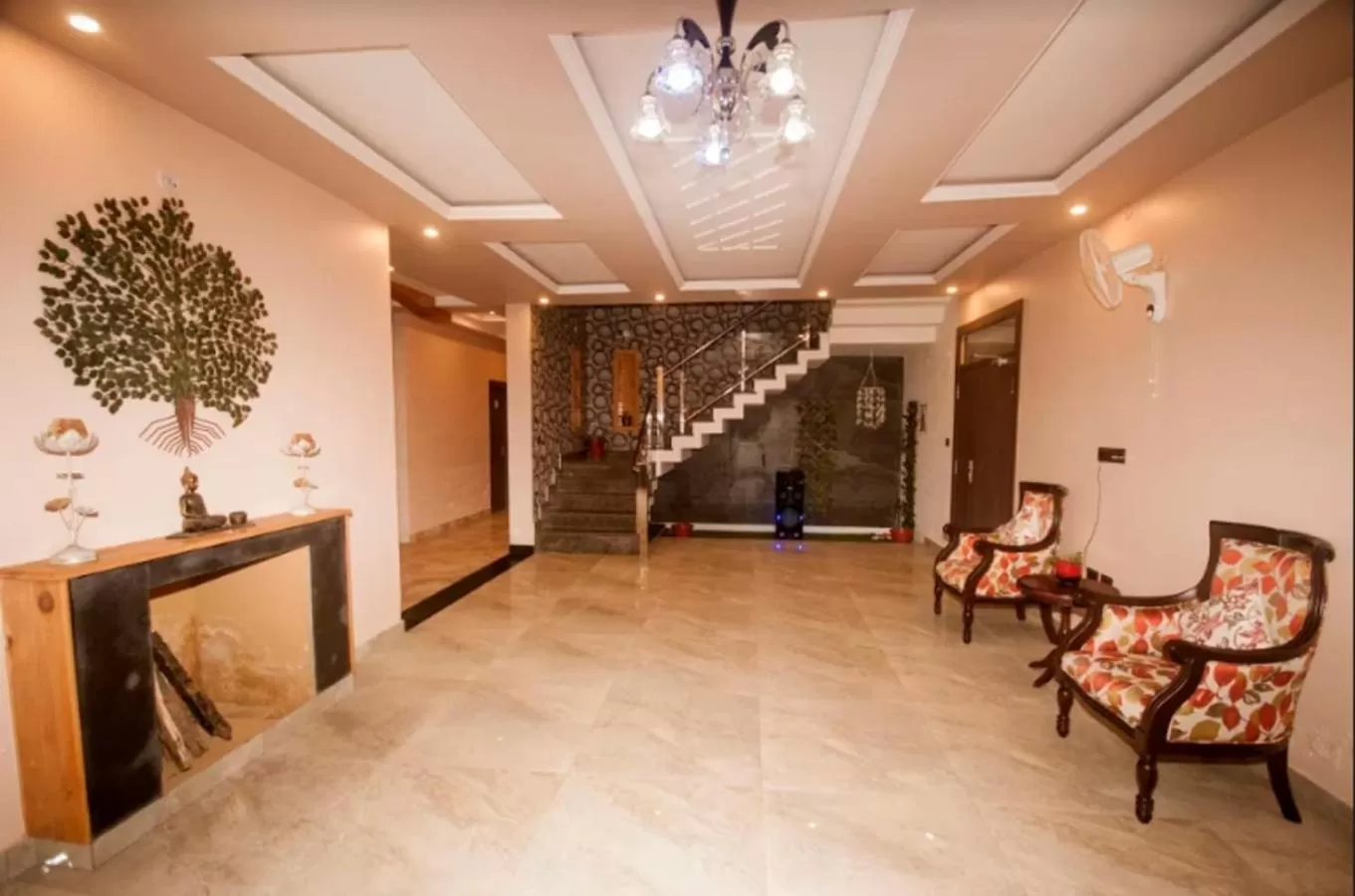 Seating area in DreamCatcher By Samyati Hotels and Resorts