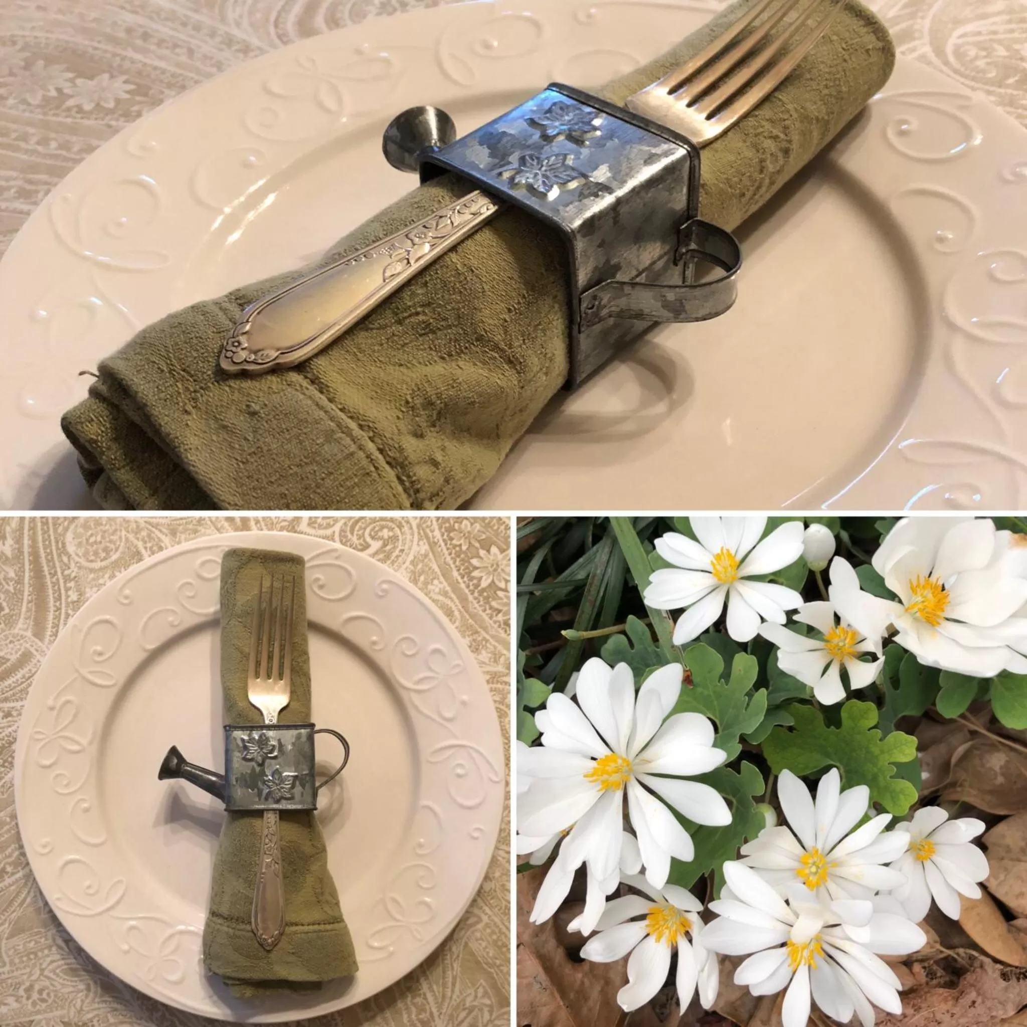 Decorative detail, Drinks in Magnolia House & Gardens B&B