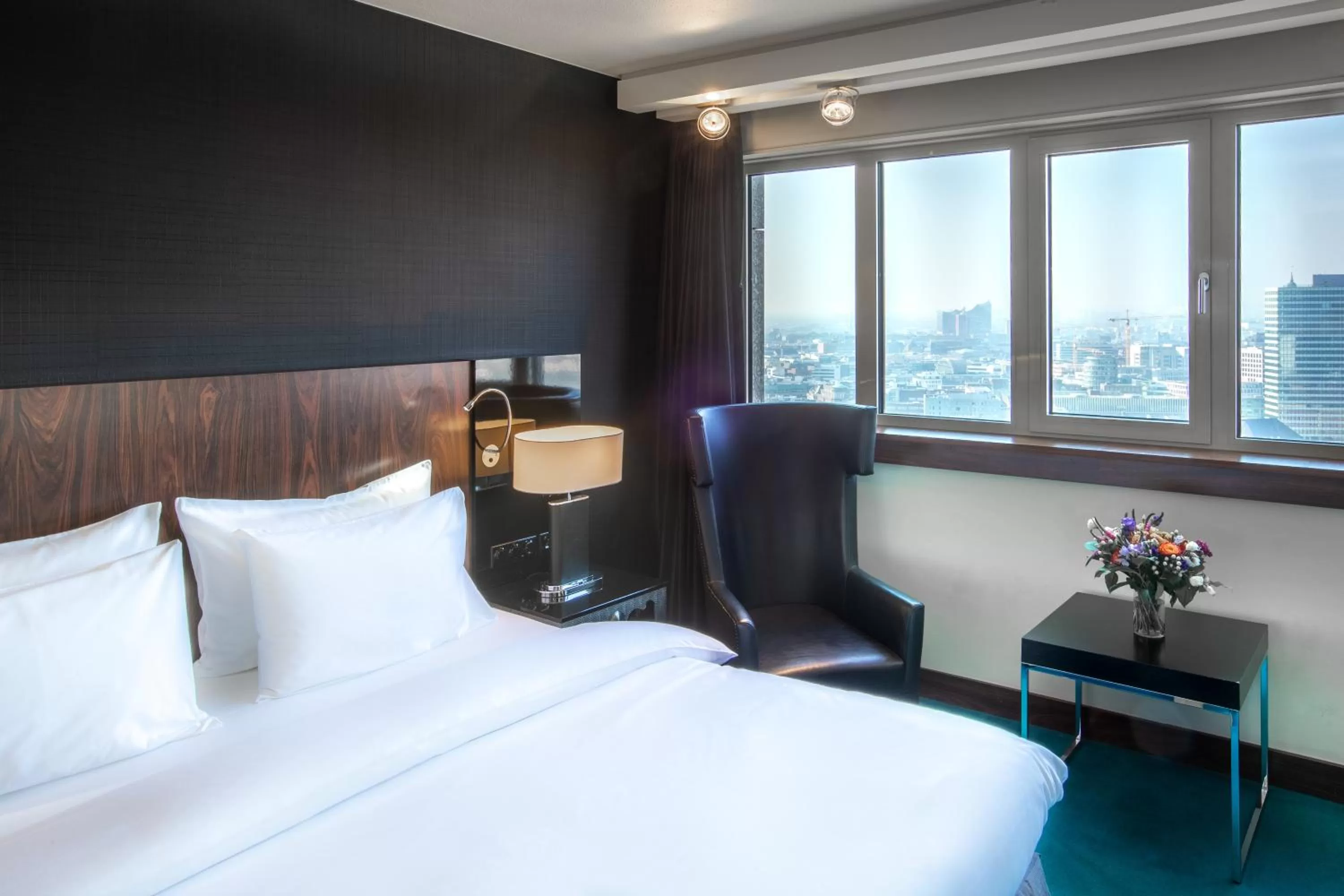 Bed in Radisson Blu Hotel, Hamburg