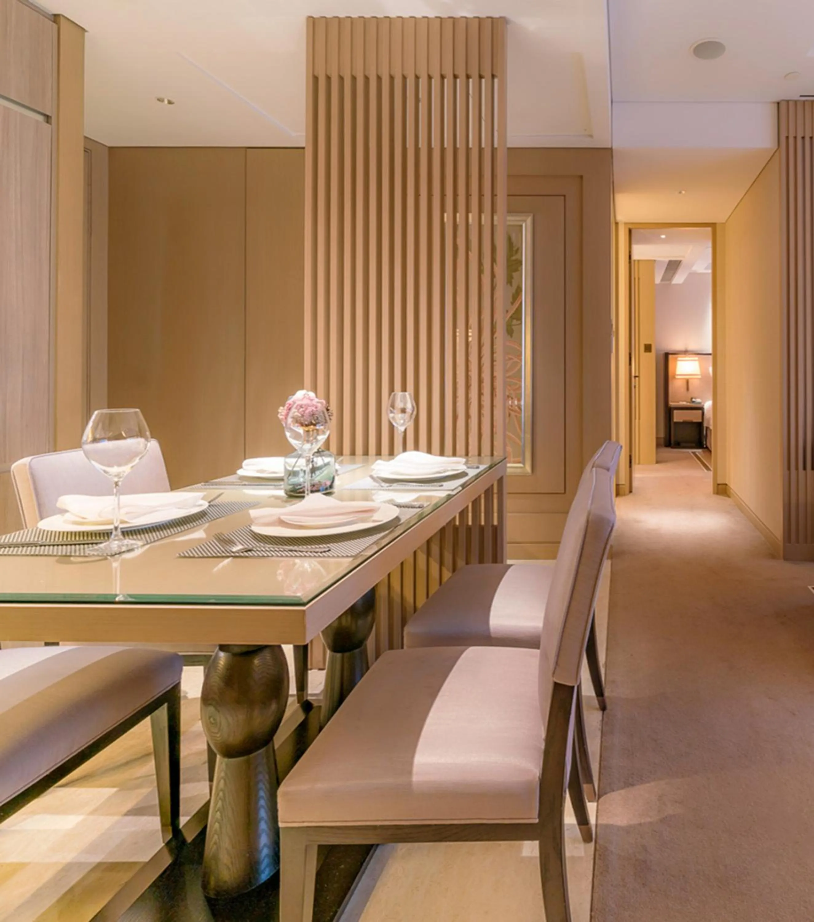 Dining area in IFC Residence