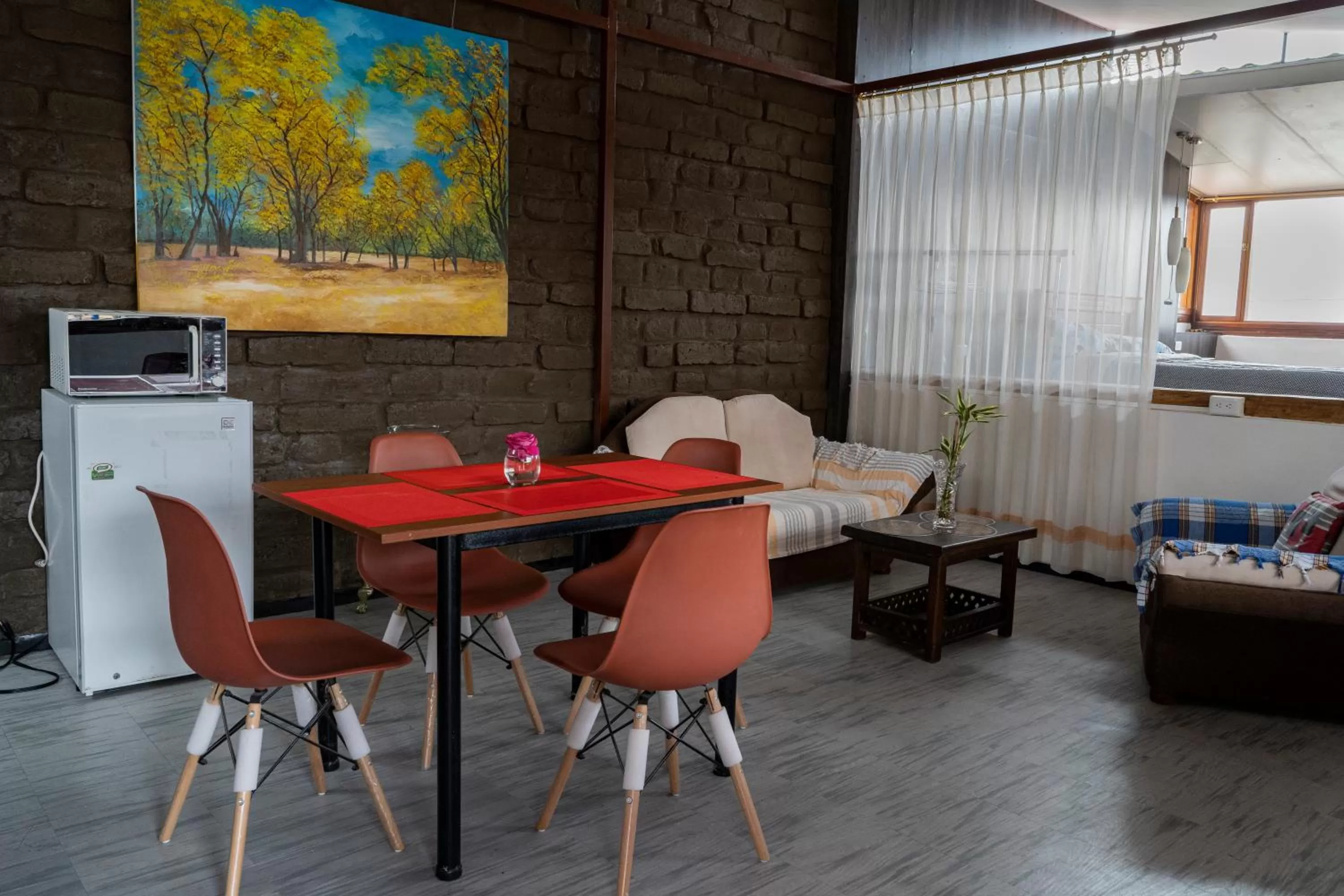 Living room in Blue Door Housing Historic Quito