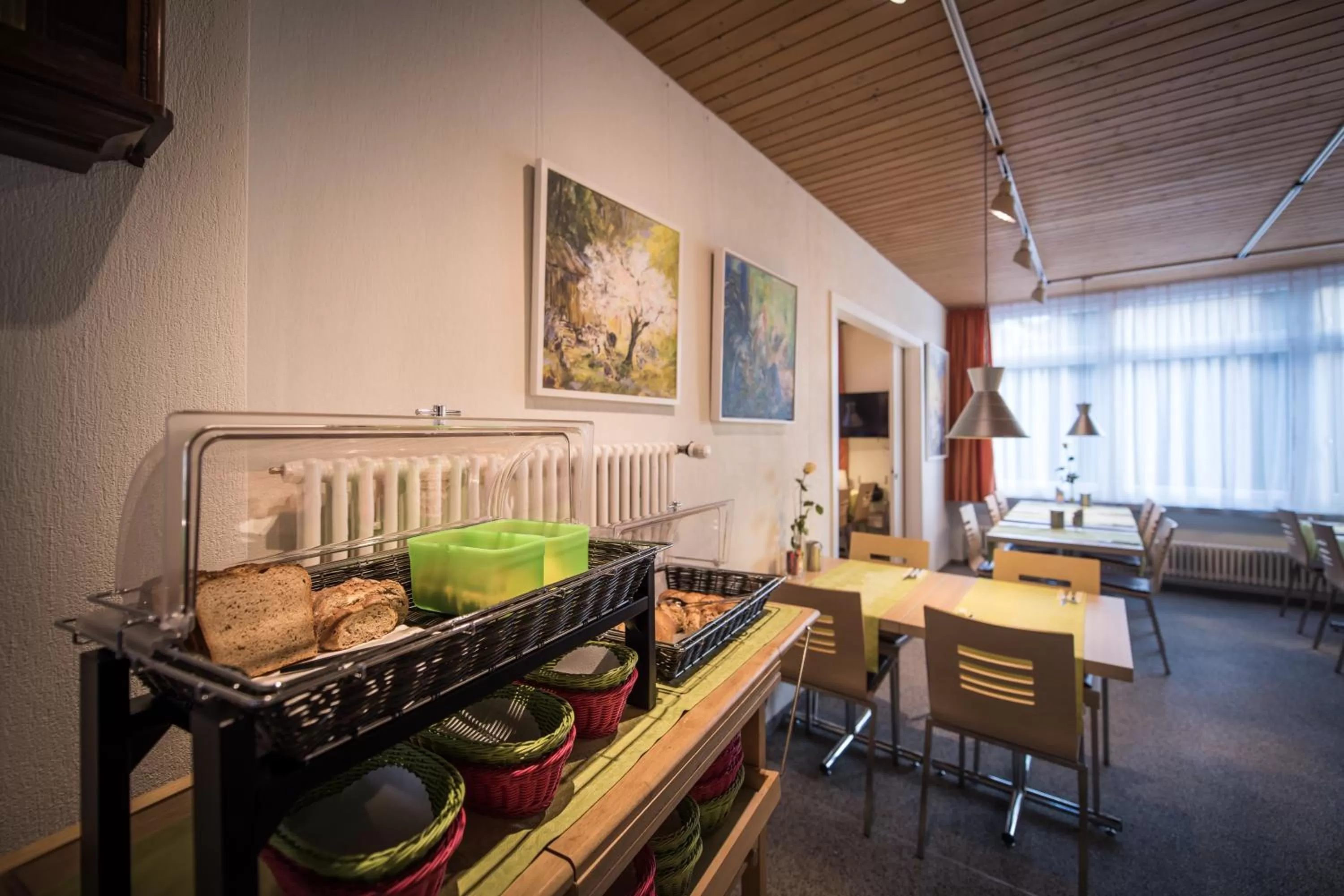 Buffet breakfast in Hotel Derby Interlaken - self check-in