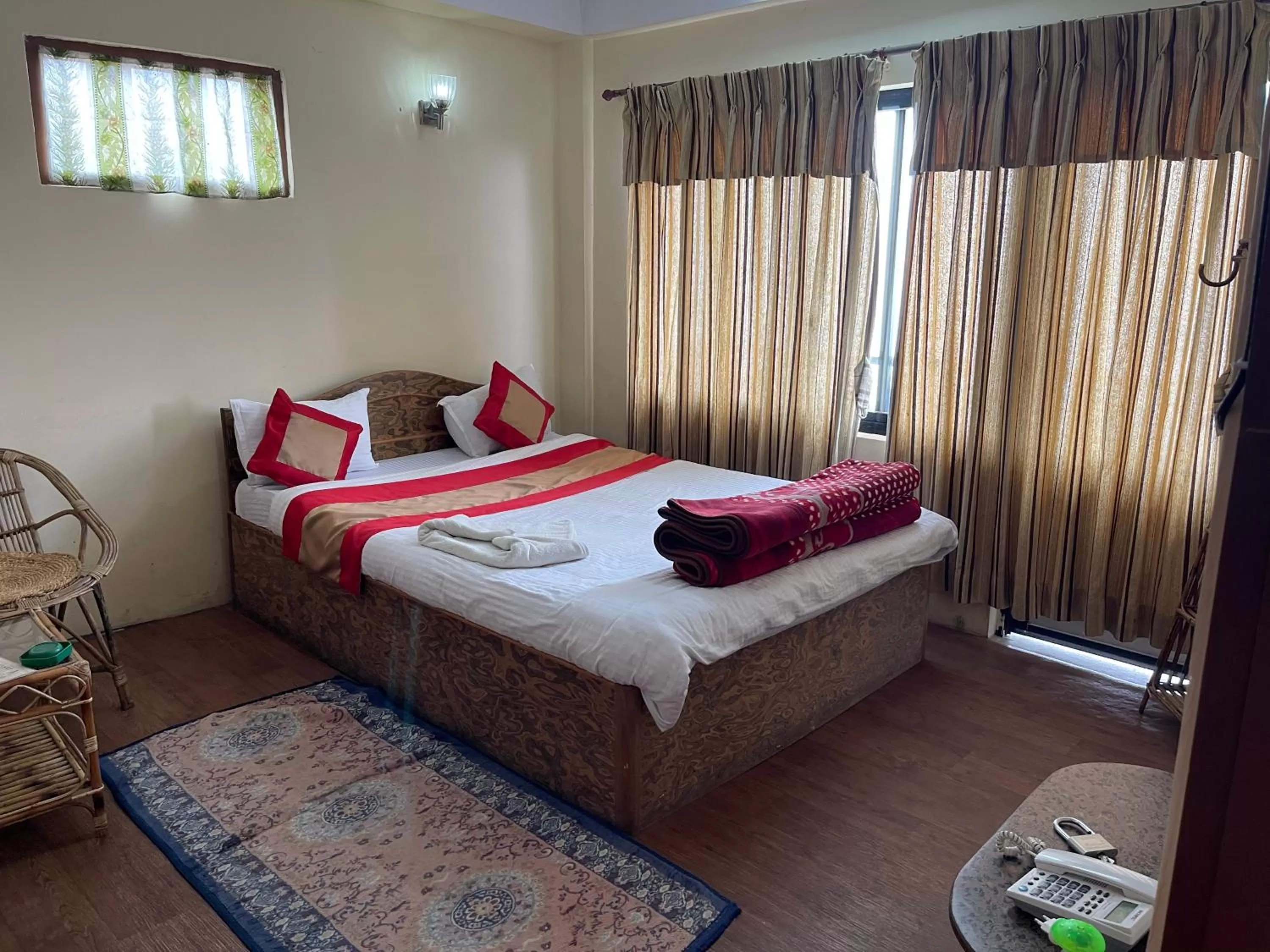 Bed in Hotel Nagarkot Holiday Inn