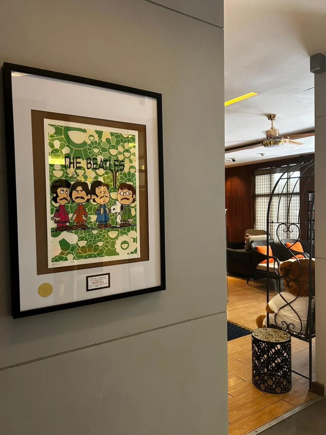 Decorative detail in iCheck inn Gems Center Silom