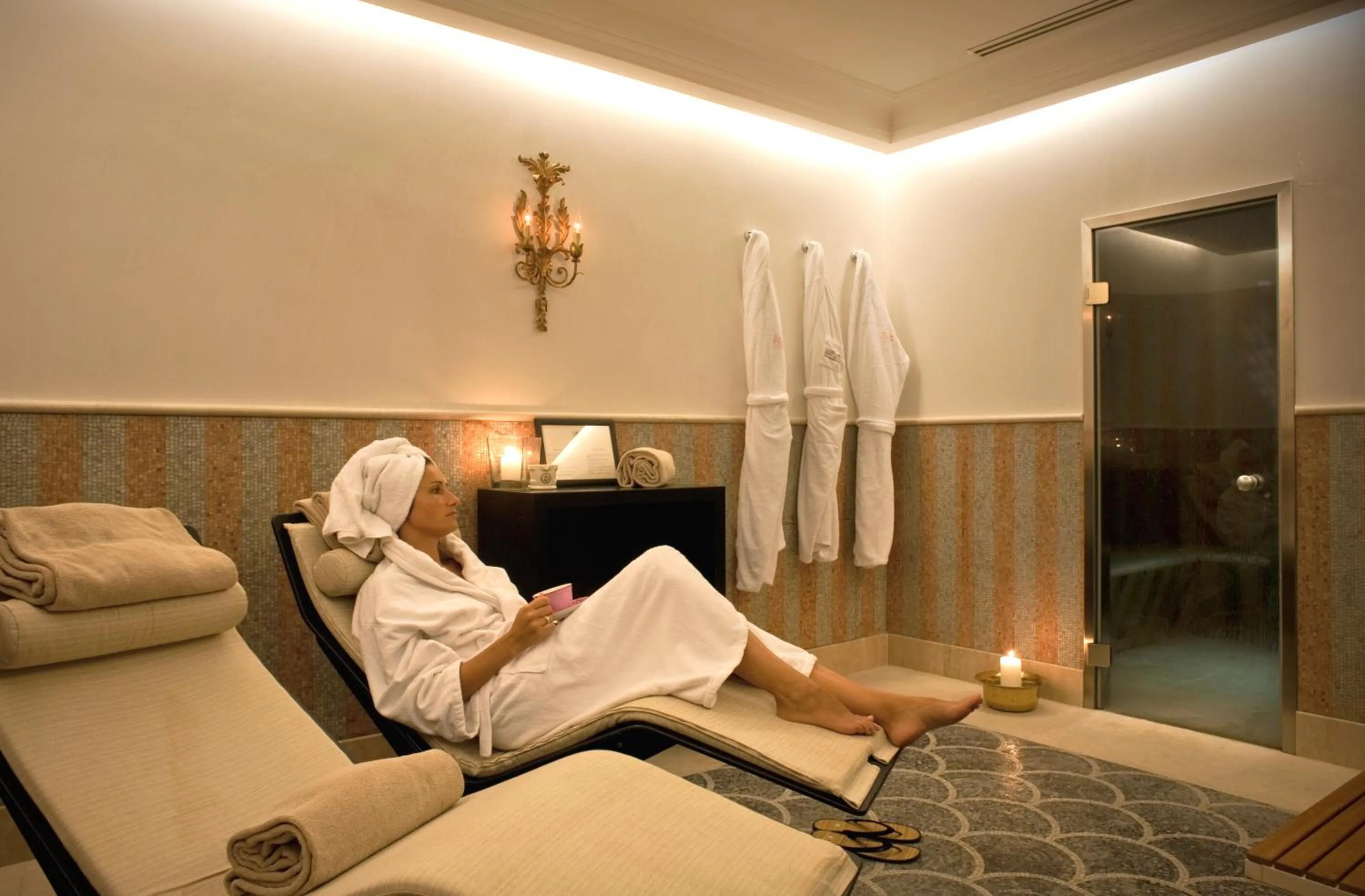 Spa and wellness centre/facilities in La Posta Vecchia Hotel