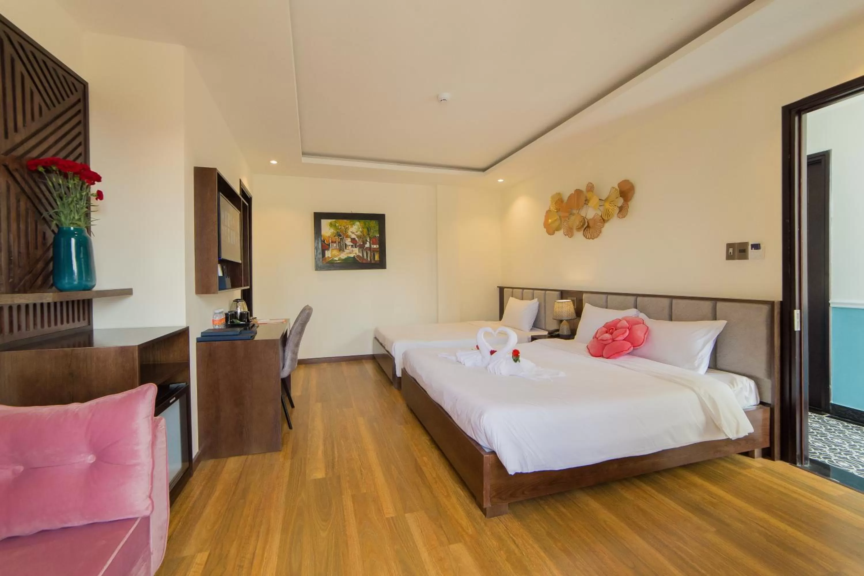 Bed in Hoang Trinh Hotel