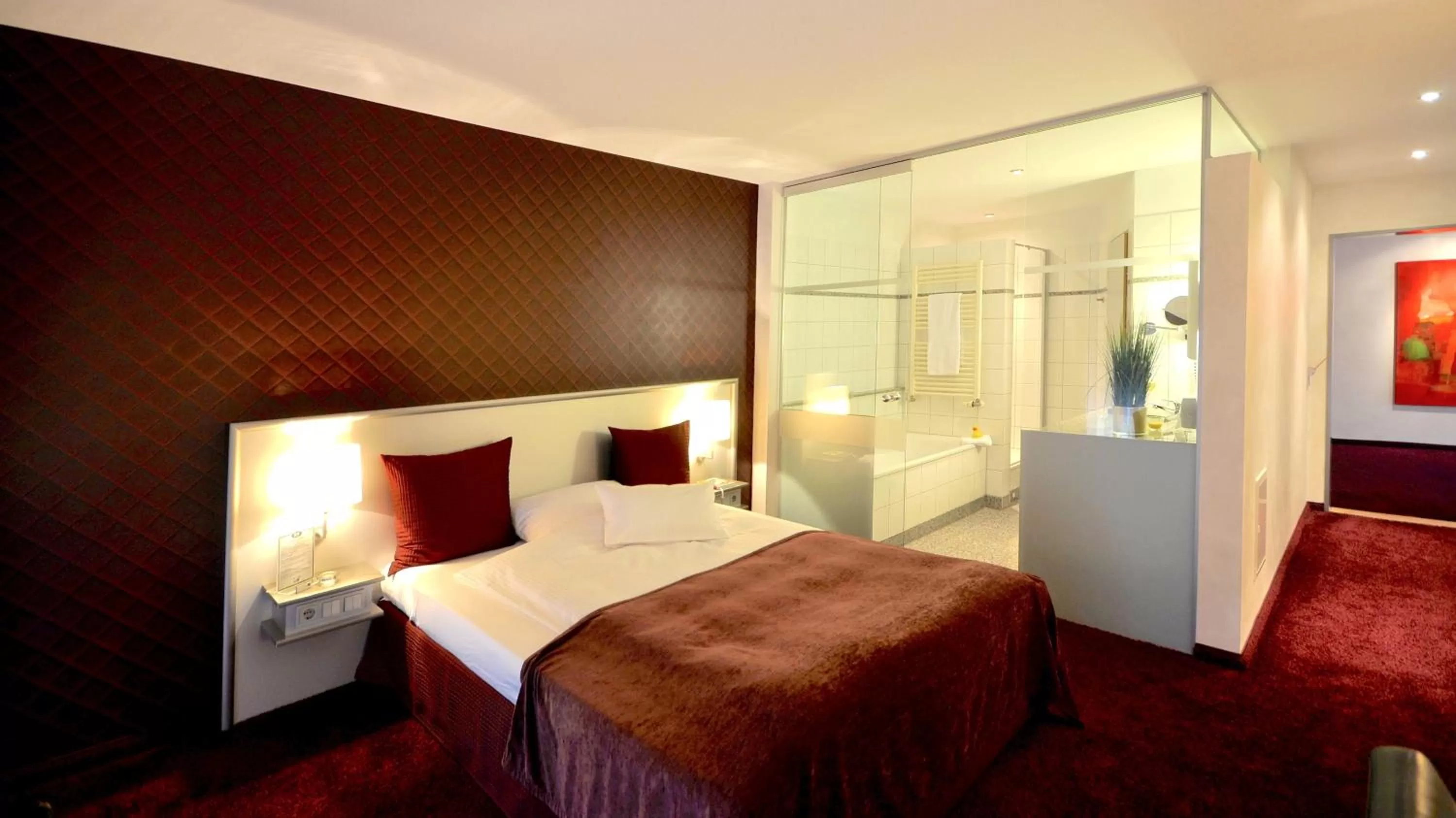 Bed in Wellings Romantik Hotel zur Linde