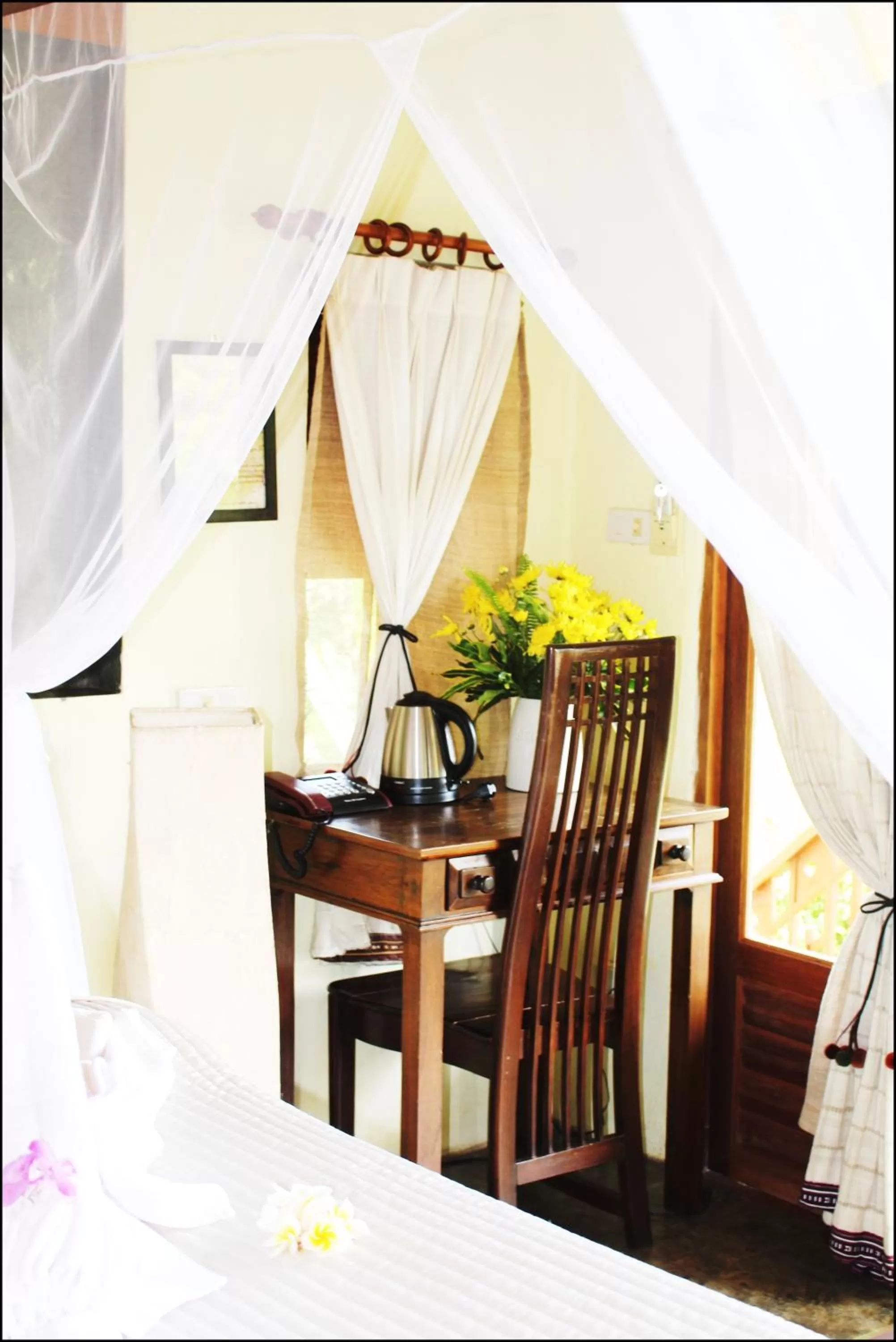 Bed in Pai Vimaan Resort