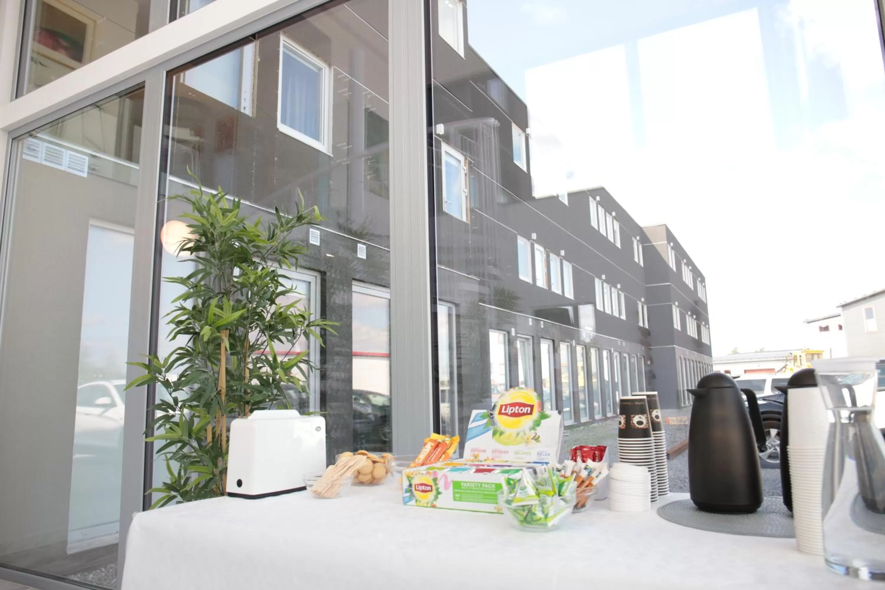 Lobby or reception in Hotell Norrort