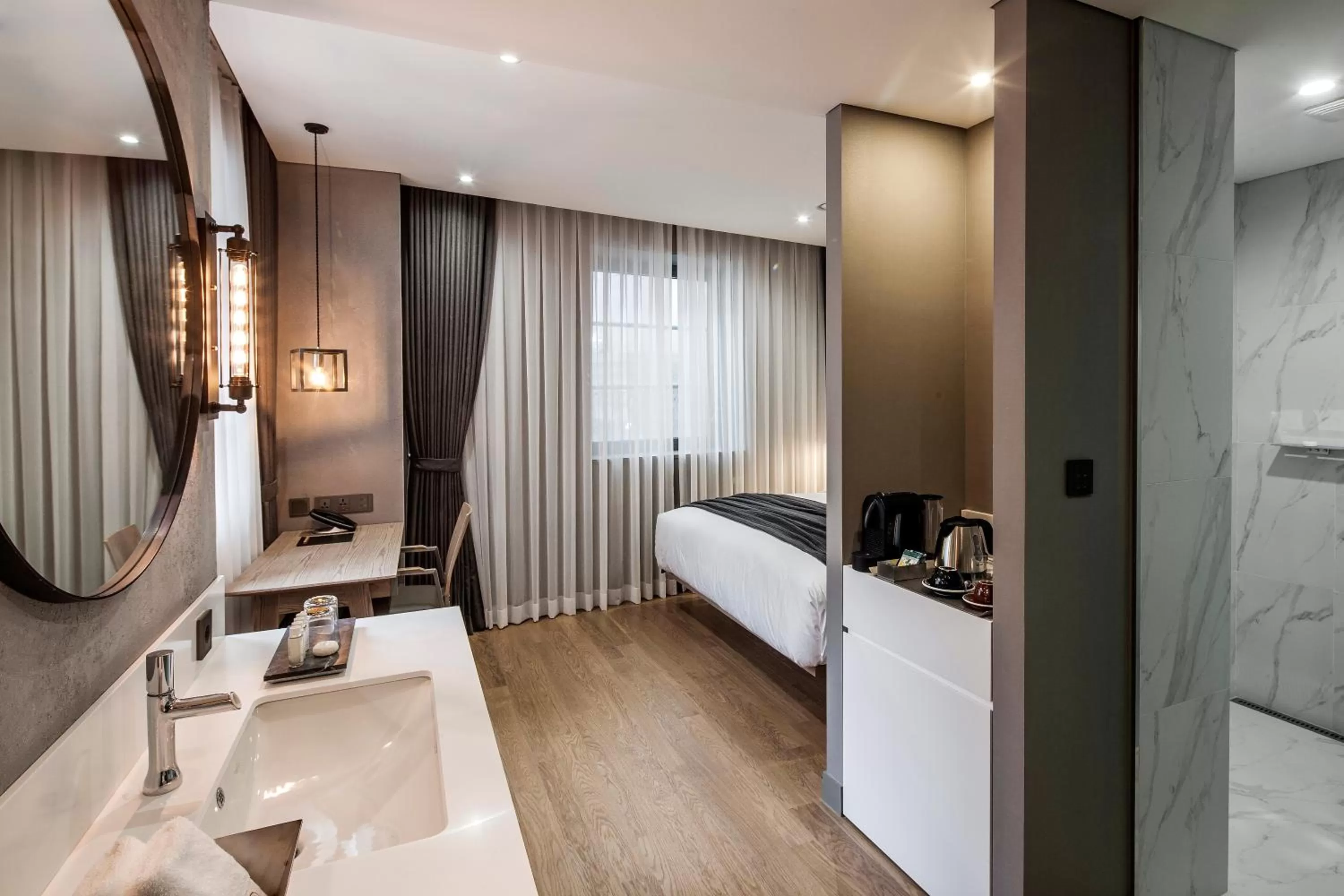 Coffee/tea facilities, Bed in Hotel28 Myeongdong