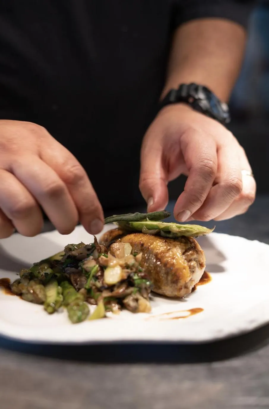 Food in Hotel Restaurant La Vague de Saint Paul