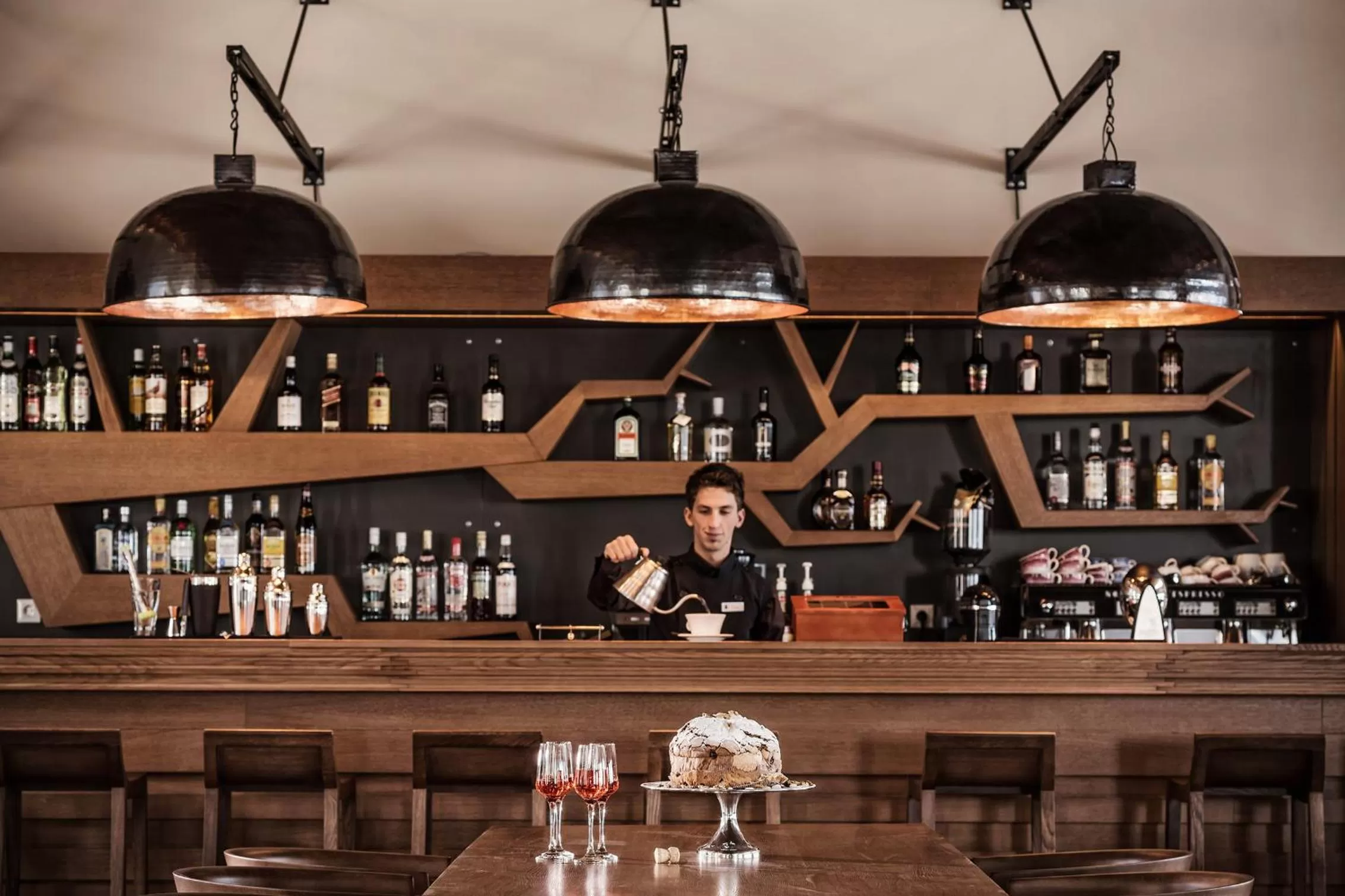 Lounge or bar in Grand Forest Metsovo - Leading Hotels of the World