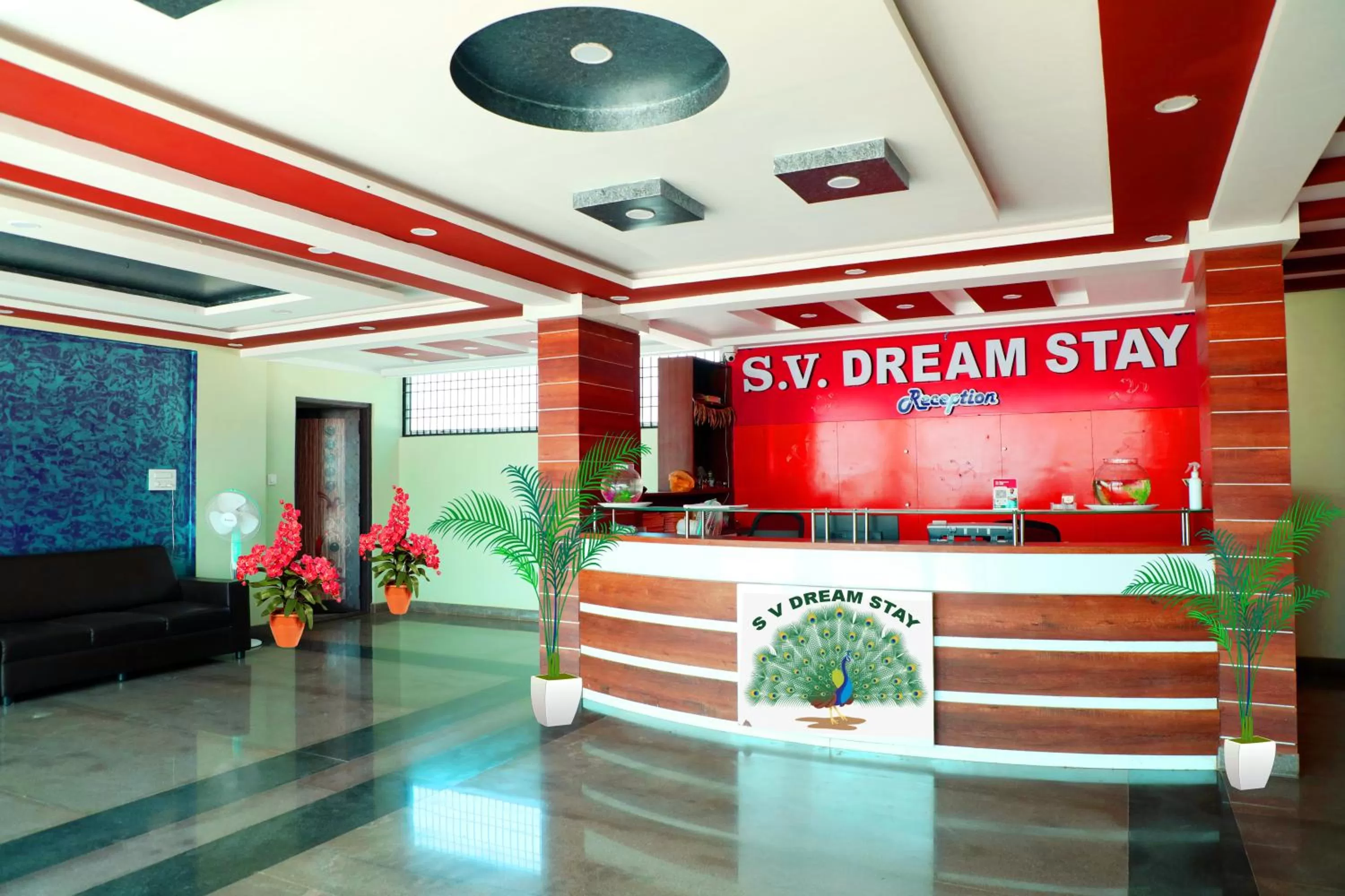 Text overlay, Lobby/Reception in SV Dreamstay near Kempegowda International Airport