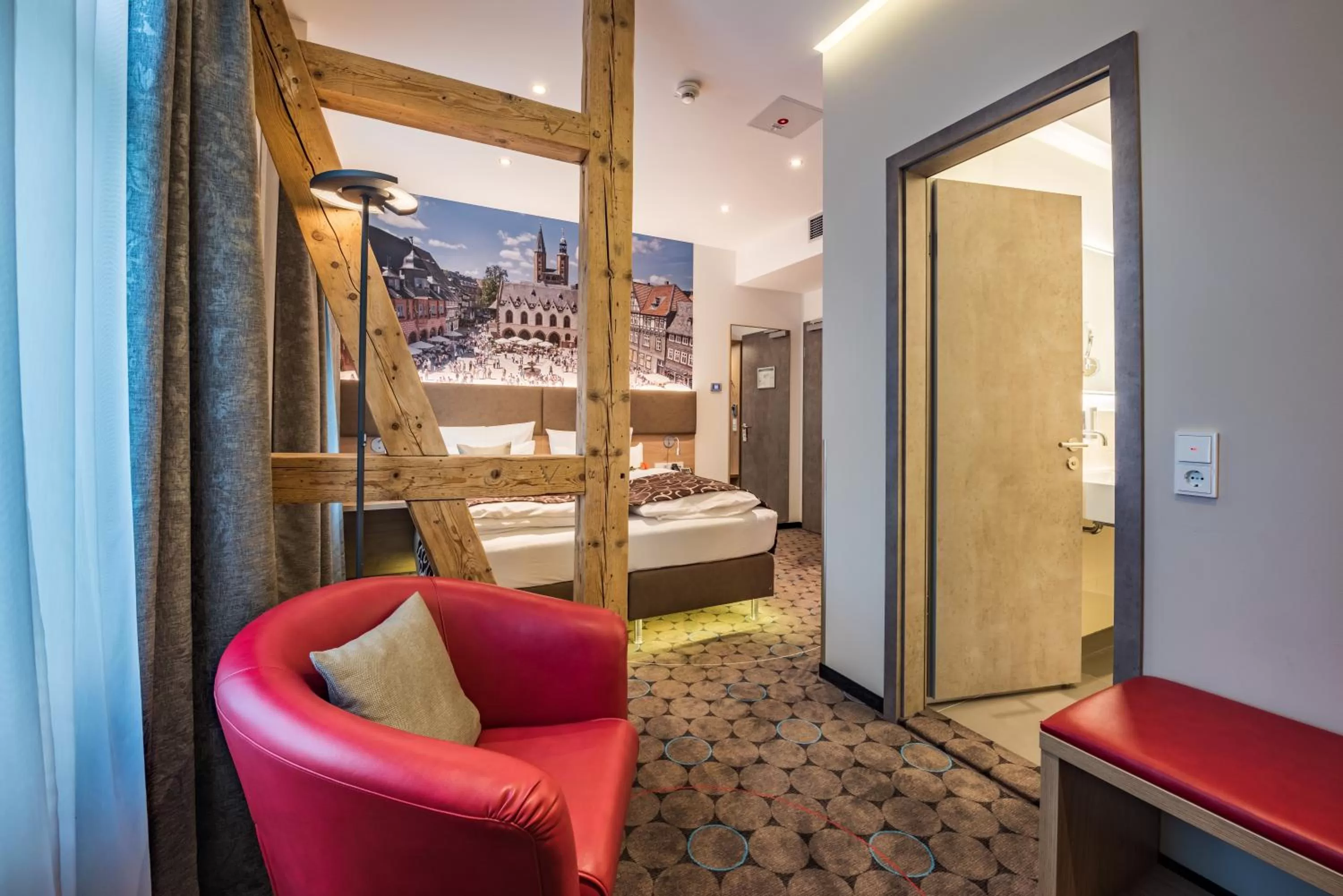 Photo of the whole room, Bed in AKZENT Hotel Villa Saxer