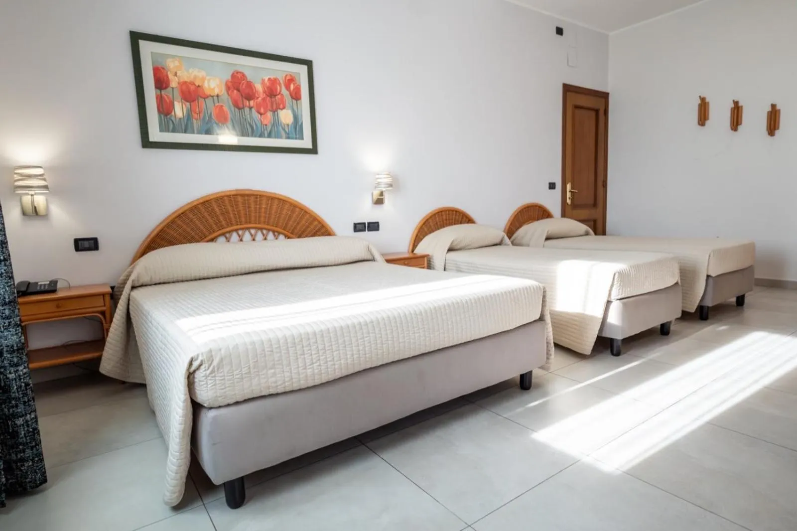 Bed in Hotel Corallo