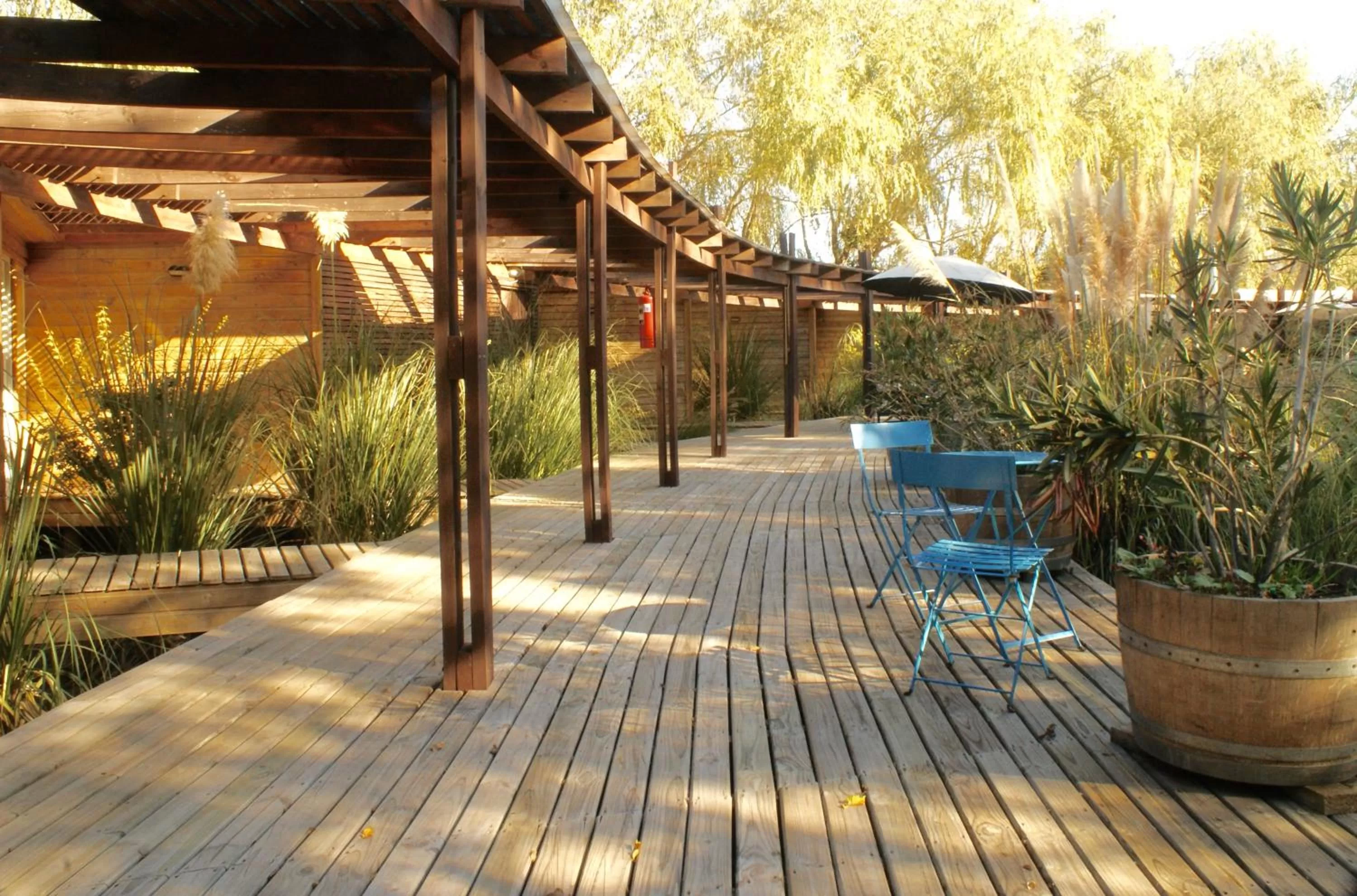 Pool view in Barrica Lodge