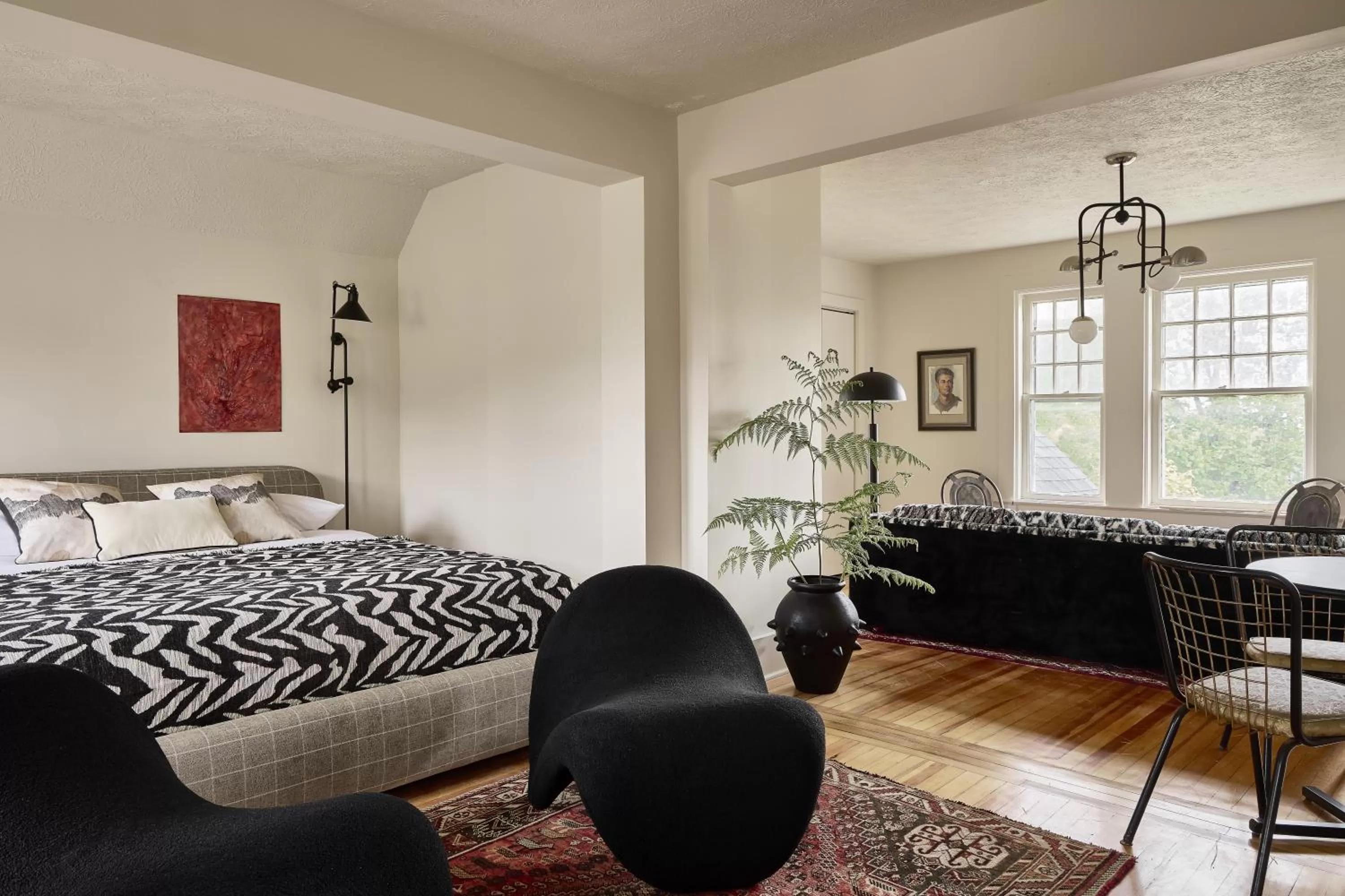 Bed in Blind Tiger Asheville