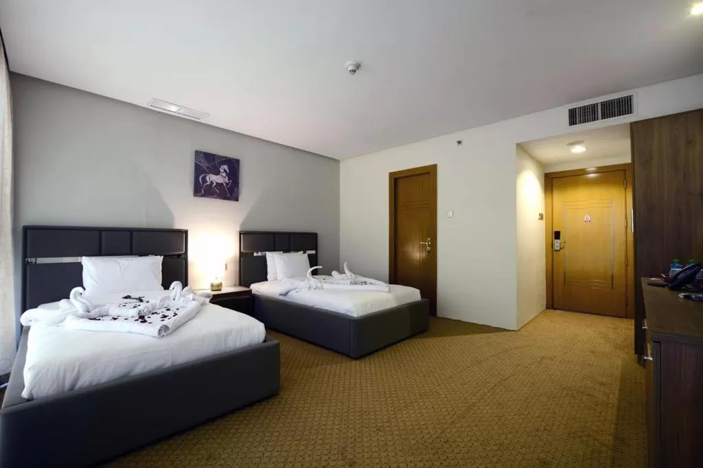 Bed in Panorama Hotel Kuwait