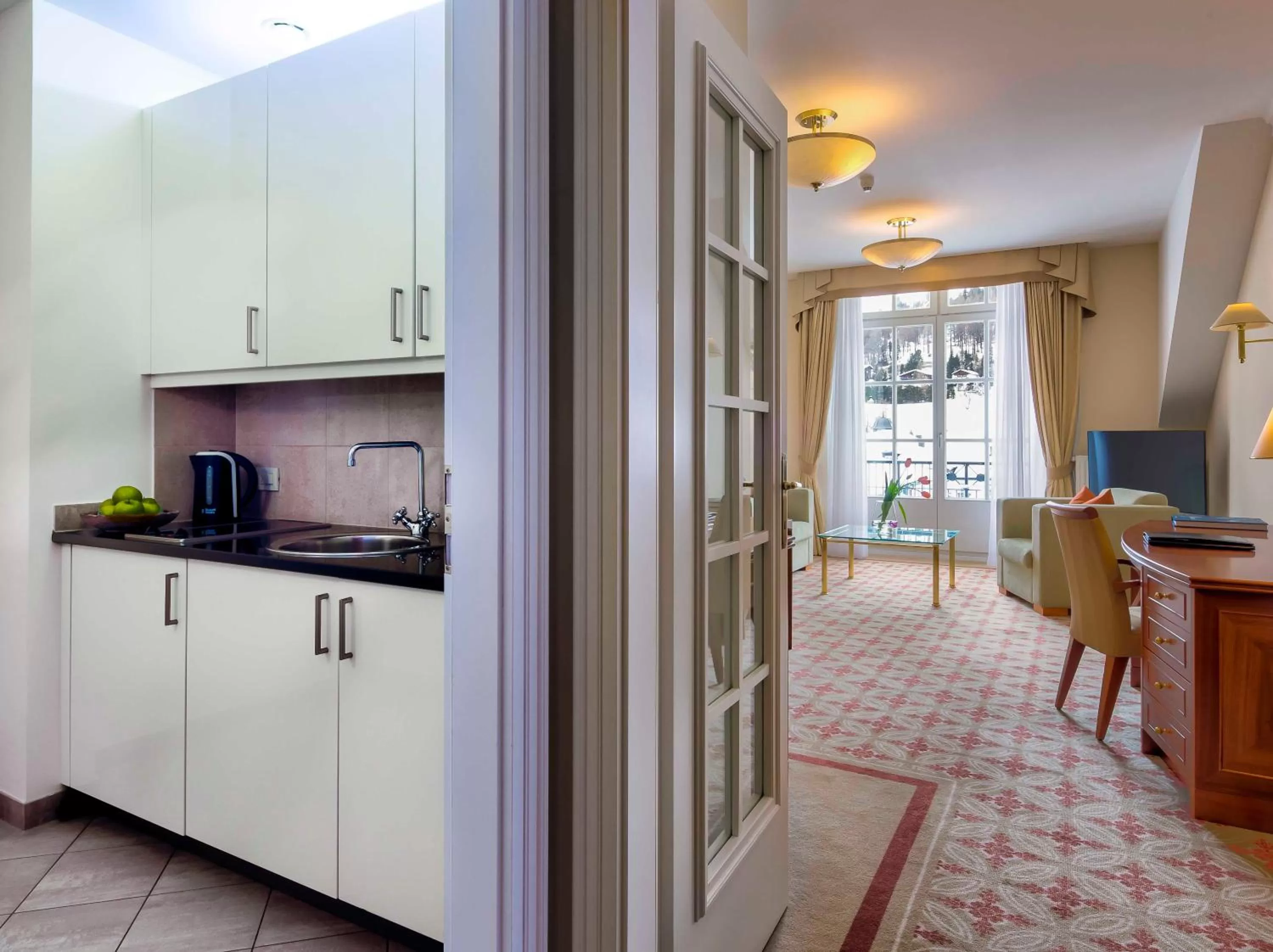 Kitchen or kitchenette in Grand Hotel des Bains Kempinski