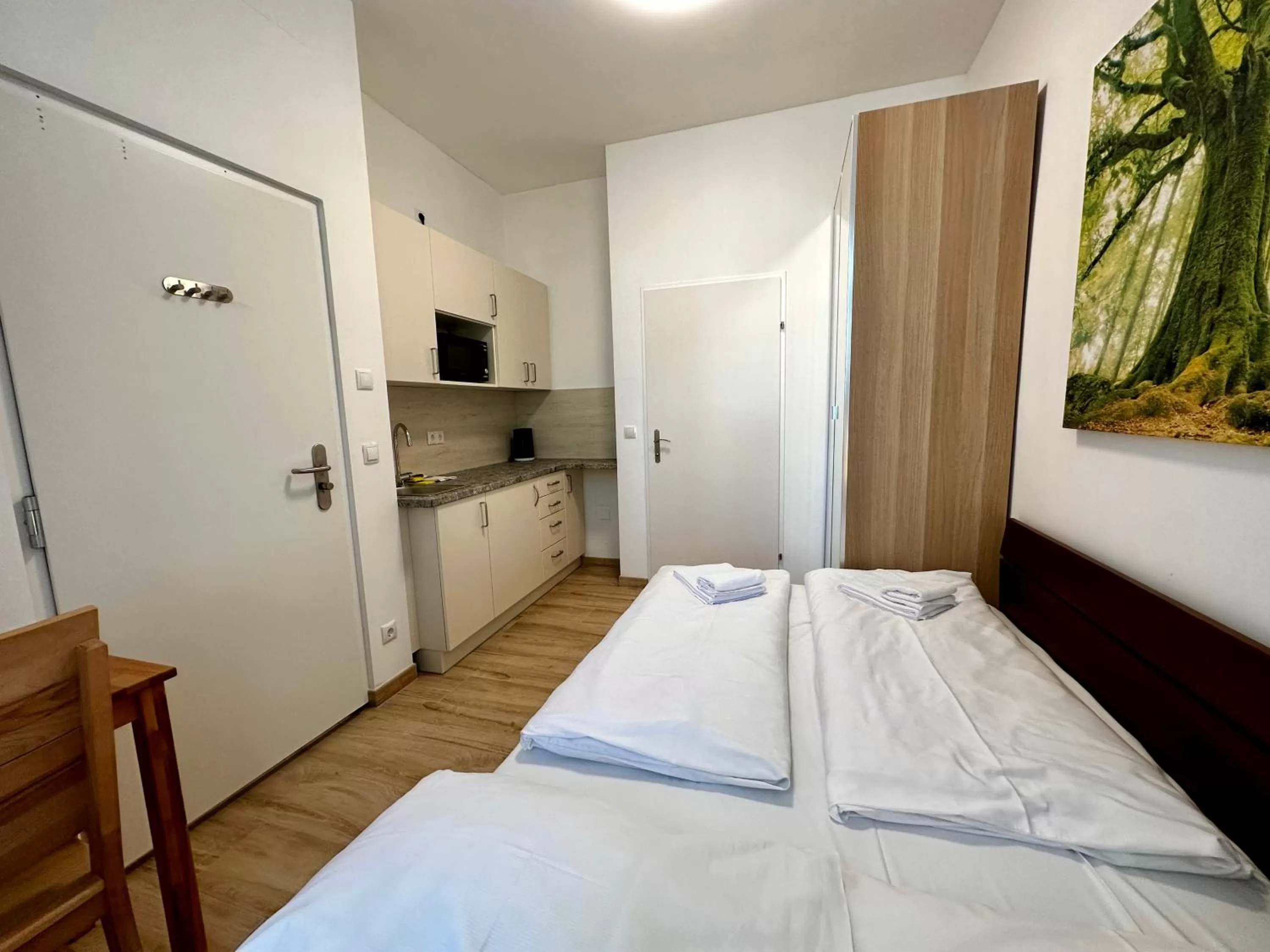 Bed in AJO Apartments - Messe City Flat - Self-Check-in