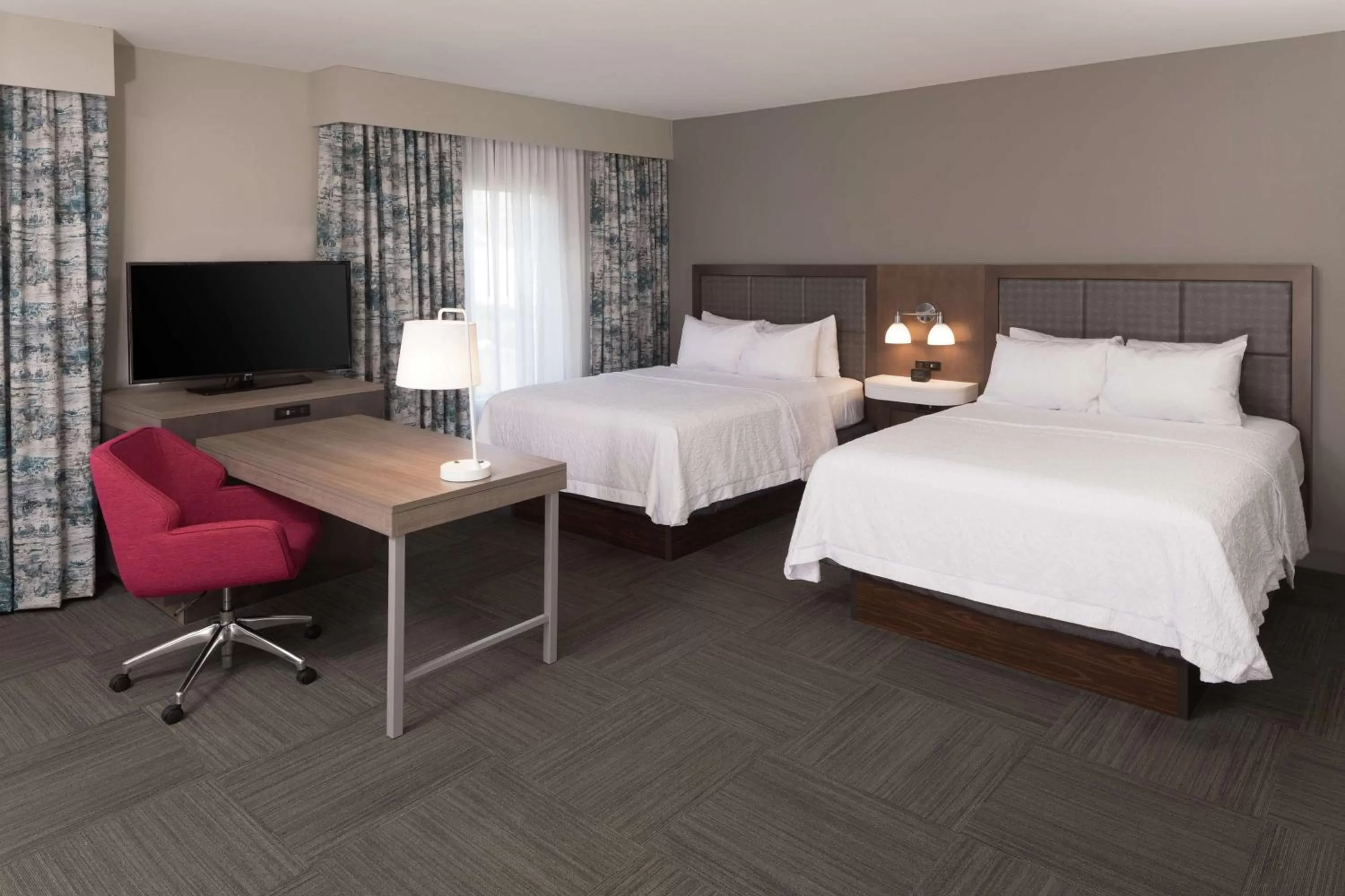 Queen Studio Suite with Two Queen Beds - Hearing Accessible/Non-Smoking in Hampton Inn & Suites Asheville Biltmore Area