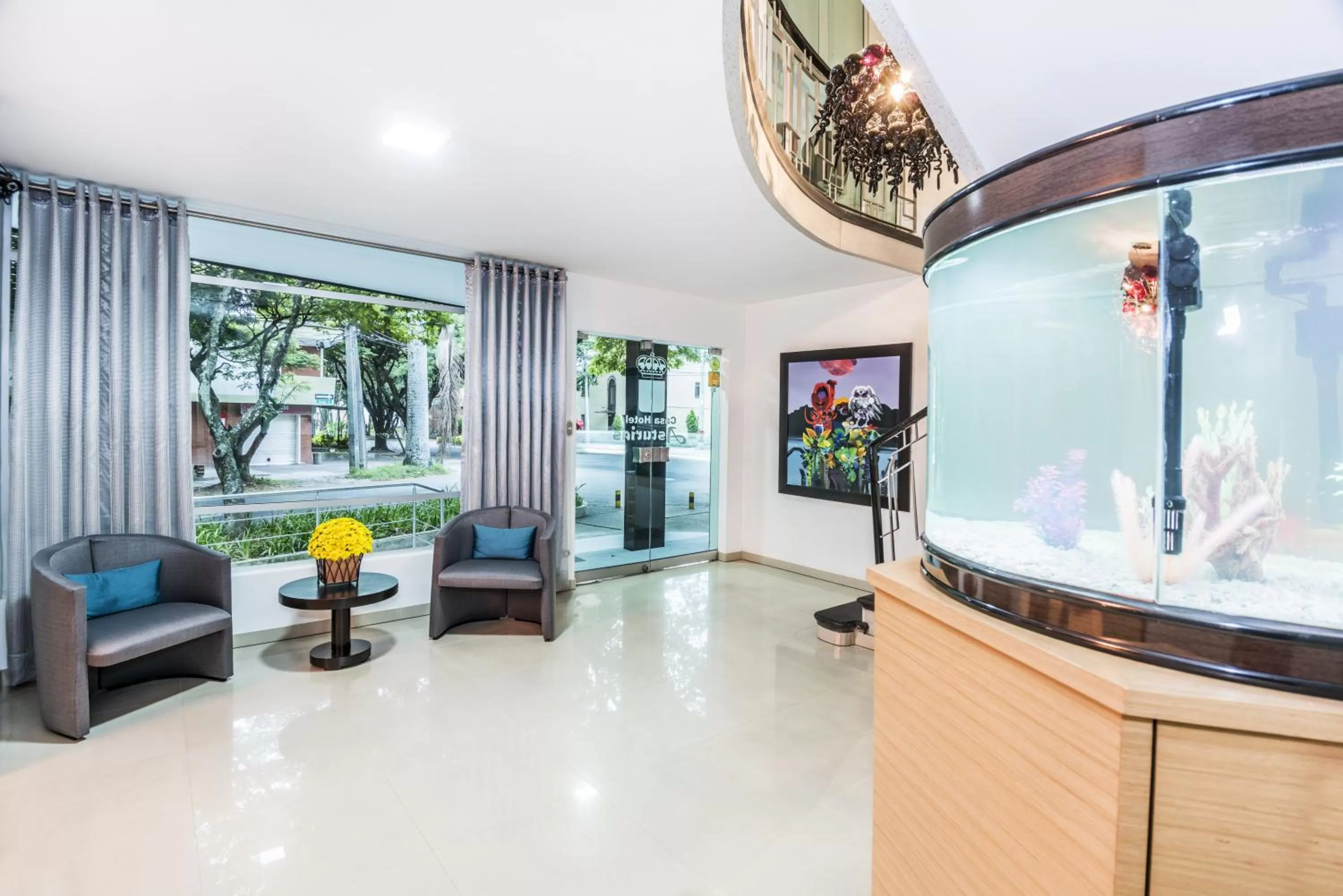Lobby or reception in Hotel Asturias Medellin