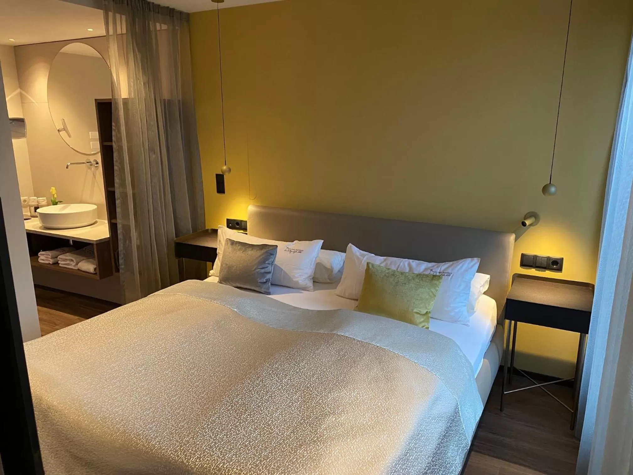 Bedroom, Bed in hirschen dornbirn - das boutiquestyle hotel - skyrelax & wellness im rooftop